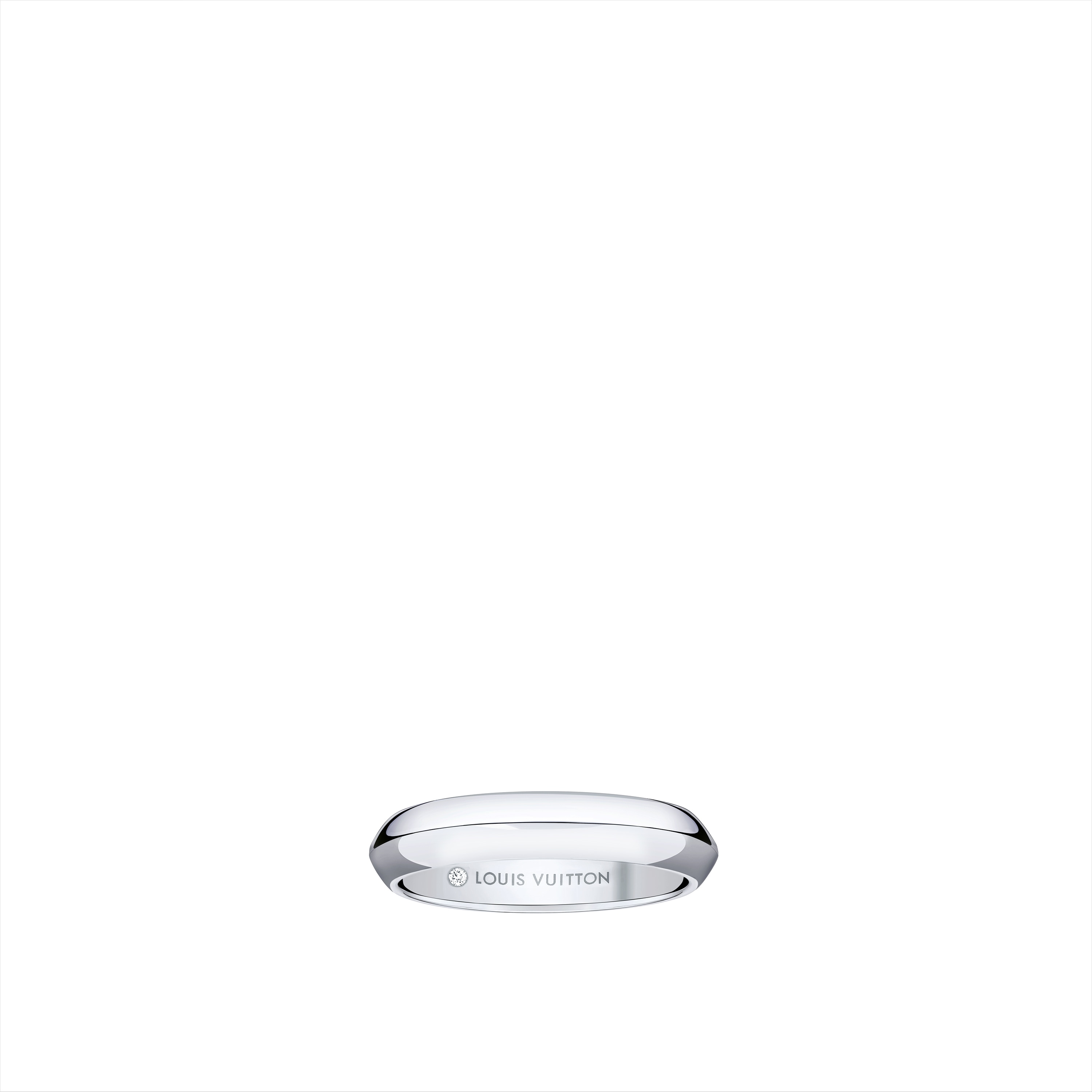 LV Diamonds 4mm Wedding Band, Platinum  in Jewellery
