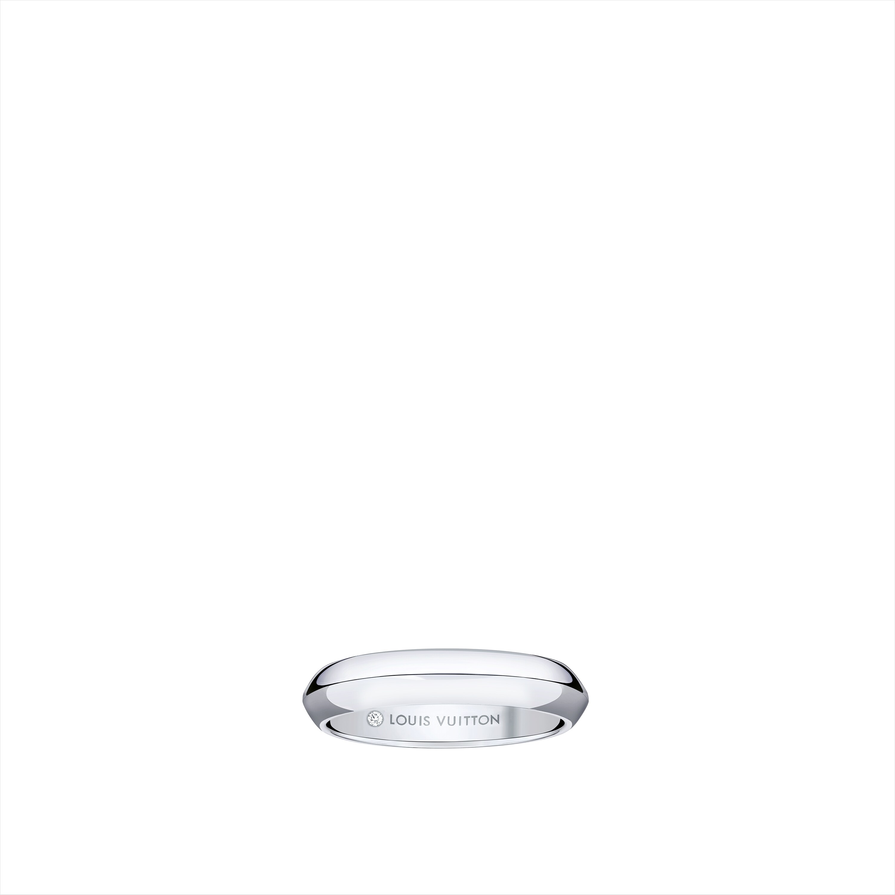 LV Diamonds 4mm Wedding Band, Platinum  in Jewellery