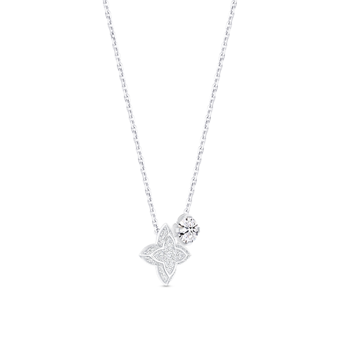 LV Diamonds Double Pendant, Round Brilliant cut in Jewellery's Collections LV Diamonds collections by Louis Vuitton (Product zoom)