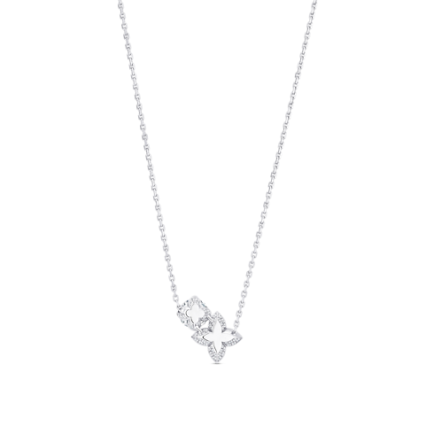 LV Diamonds Double Pendant, Round Brilliant cut in Jewellery's Categories Necklaces and Pendants collections by Louis Vuitton (Product zoom)