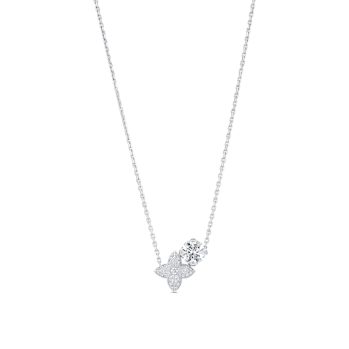 LV Diamonds Double Pendant, Round Brilliant cut in Jewellery's Categories Necklaces and Pendants collections by Louis Vuitton (Product zoom)