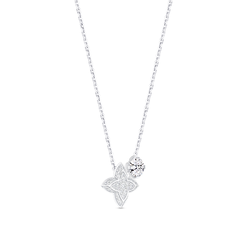 LV Diamonds Double Pendant, Round Brilliant cut in Jewellery's Collections LV Diamonds collections by Louis Vuitton (Product zoom)