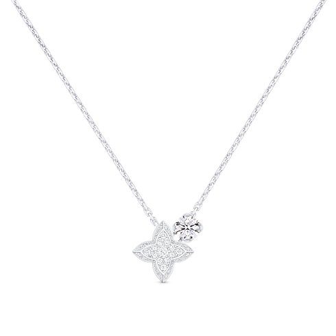 LV Diamonds Double Pendant, Round Brilliant cut in Jewellery's Collections LV Diamonds collections by Louis Vuitton (Product zoom)