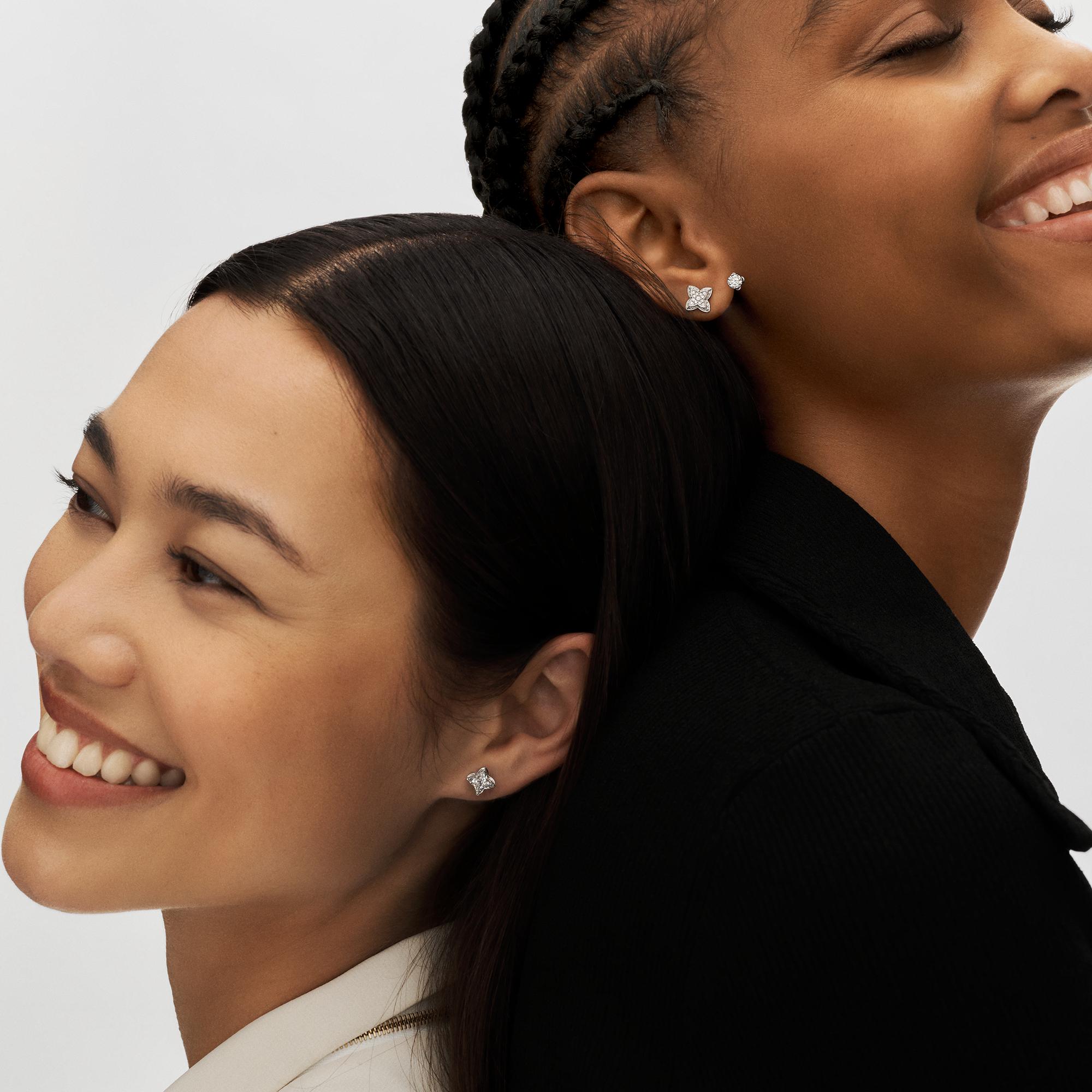 LV Diamonds Double Stud, Round Brilliant cut - per unit  in Jewellery