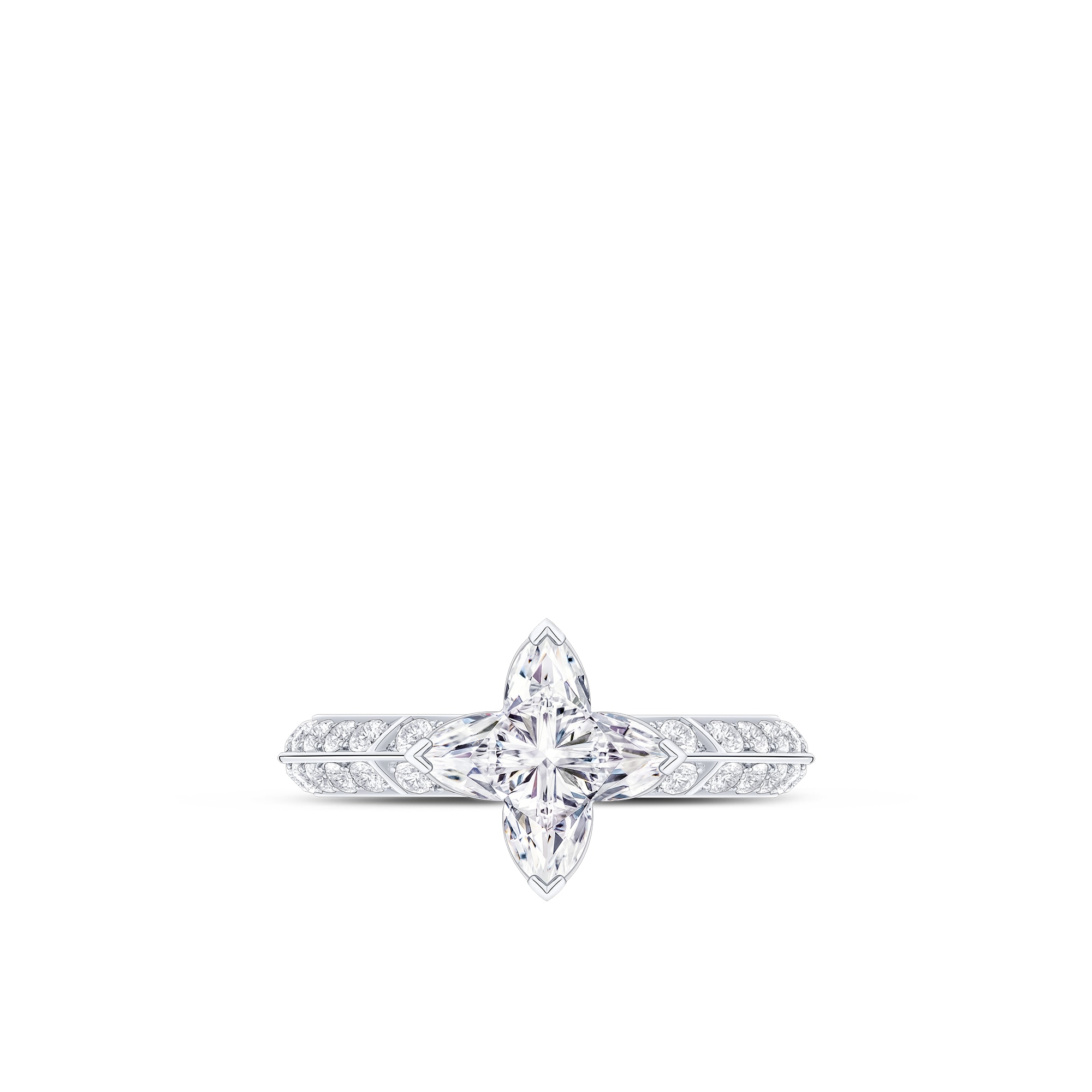 LV Diamonds Pavé Solitaire, LV Monogram Star Cut  in Jewellery