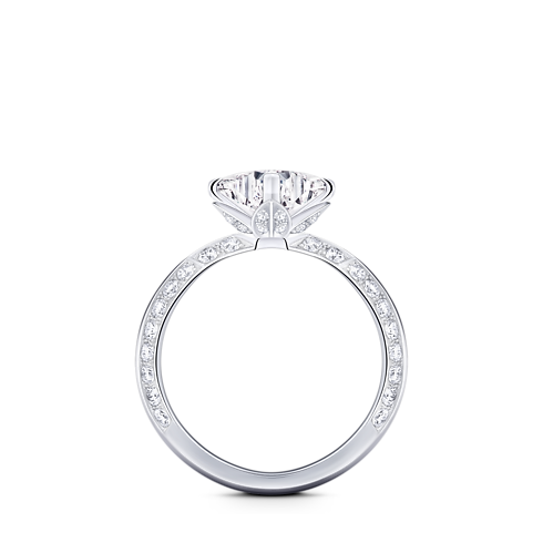LV Diamonds Pavé Solitaire, LV Monogram Star cut interior view