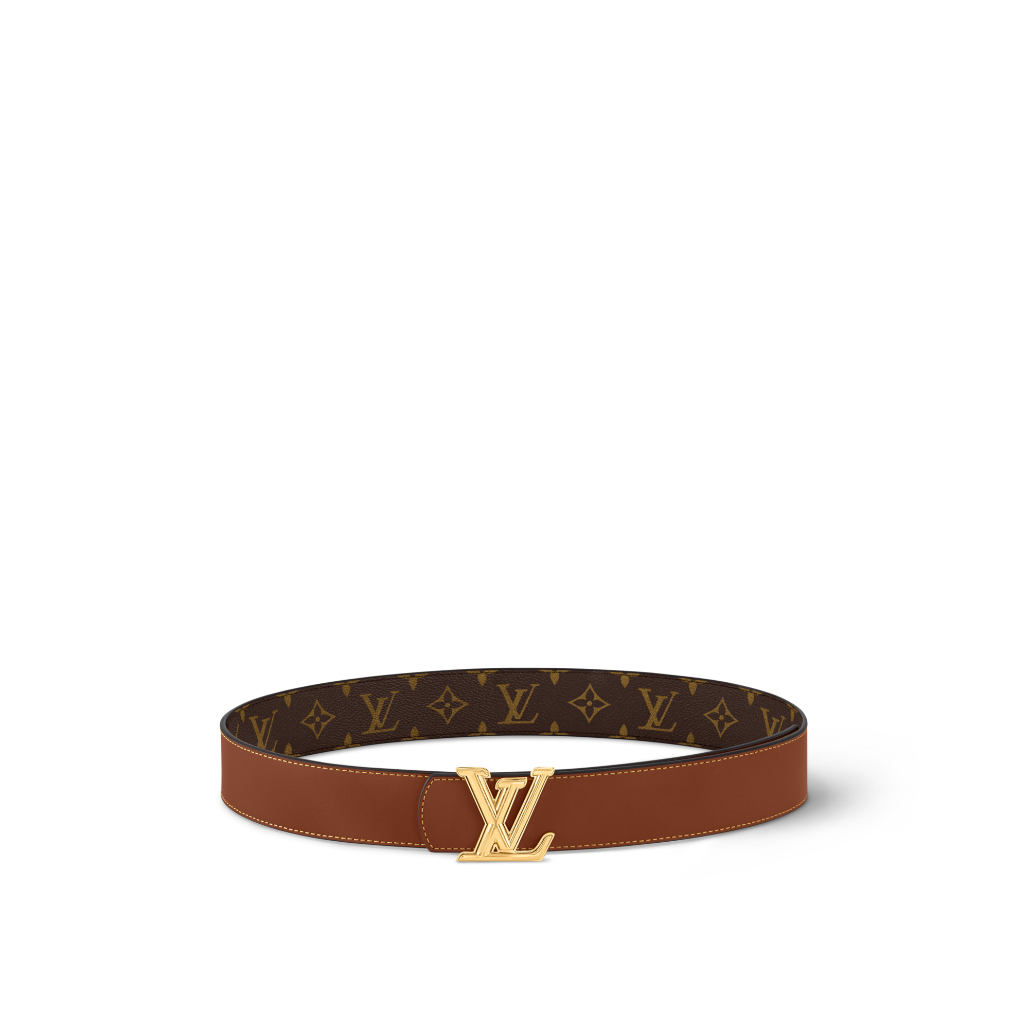 LV Dimension 40mm Reversible Belt Monogram Eclipse in Men