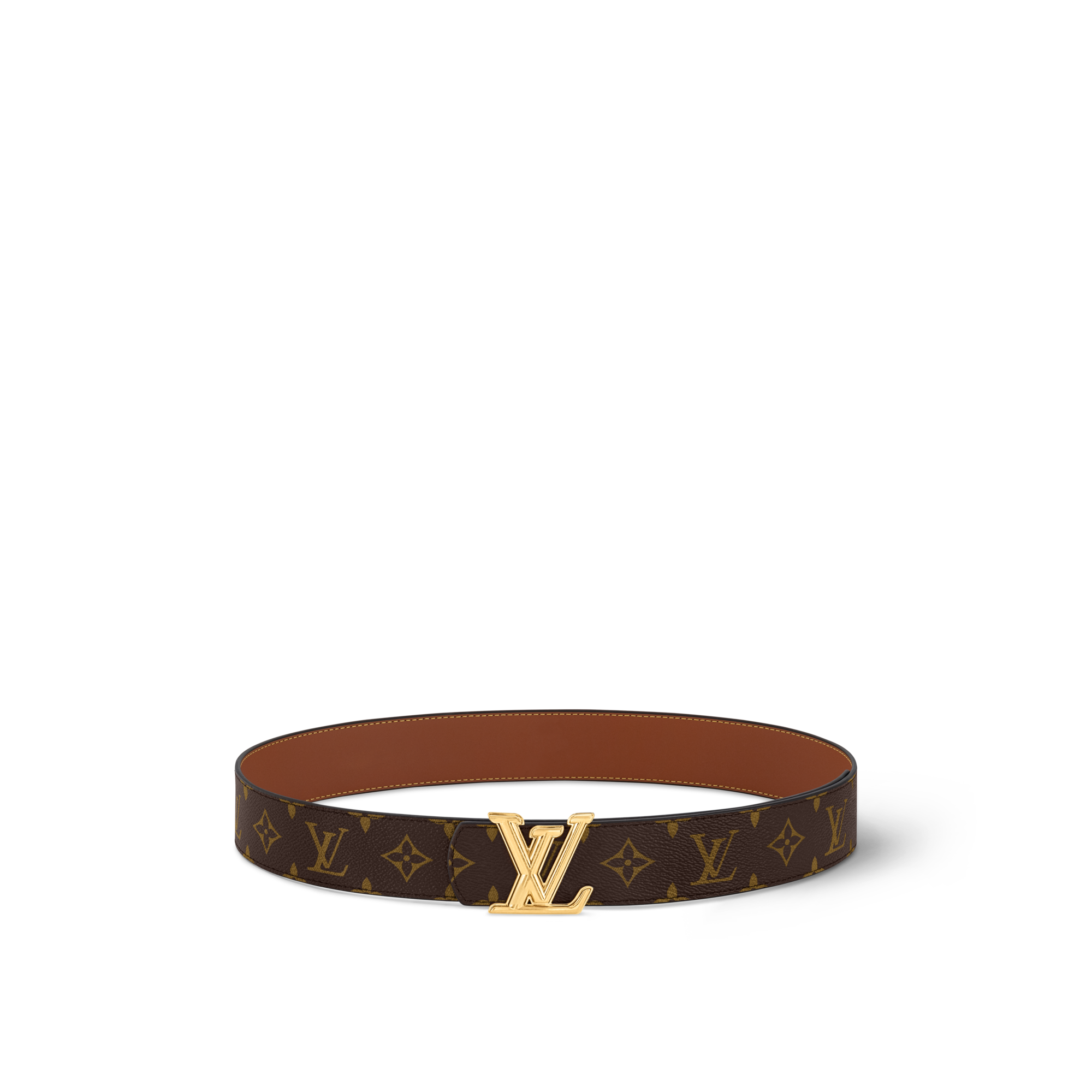 LV Dimension 40mm Reversible Belt Monogram Eclipse in Men