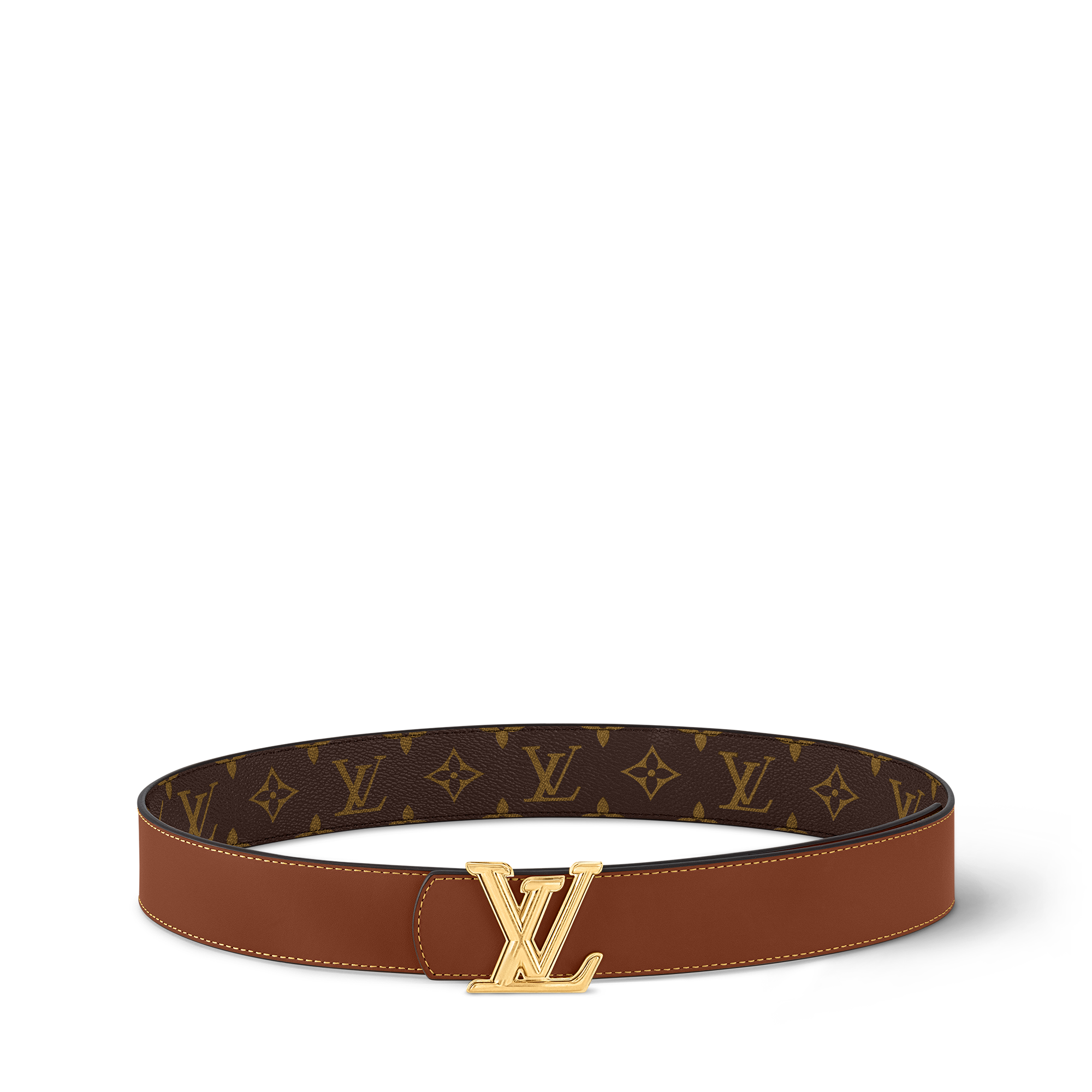 LV Dimension 40mm Reversible Belt Monogram Eclipse in Men
