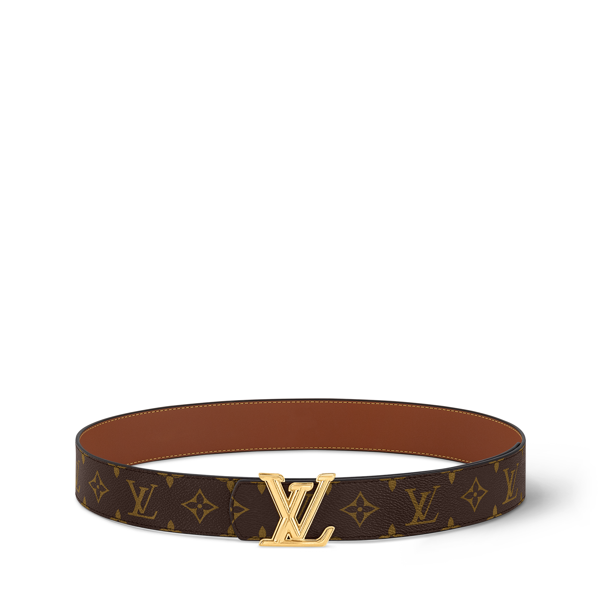 LV Dimension 40mm Reversible Belt Monogram Eclipse in Men