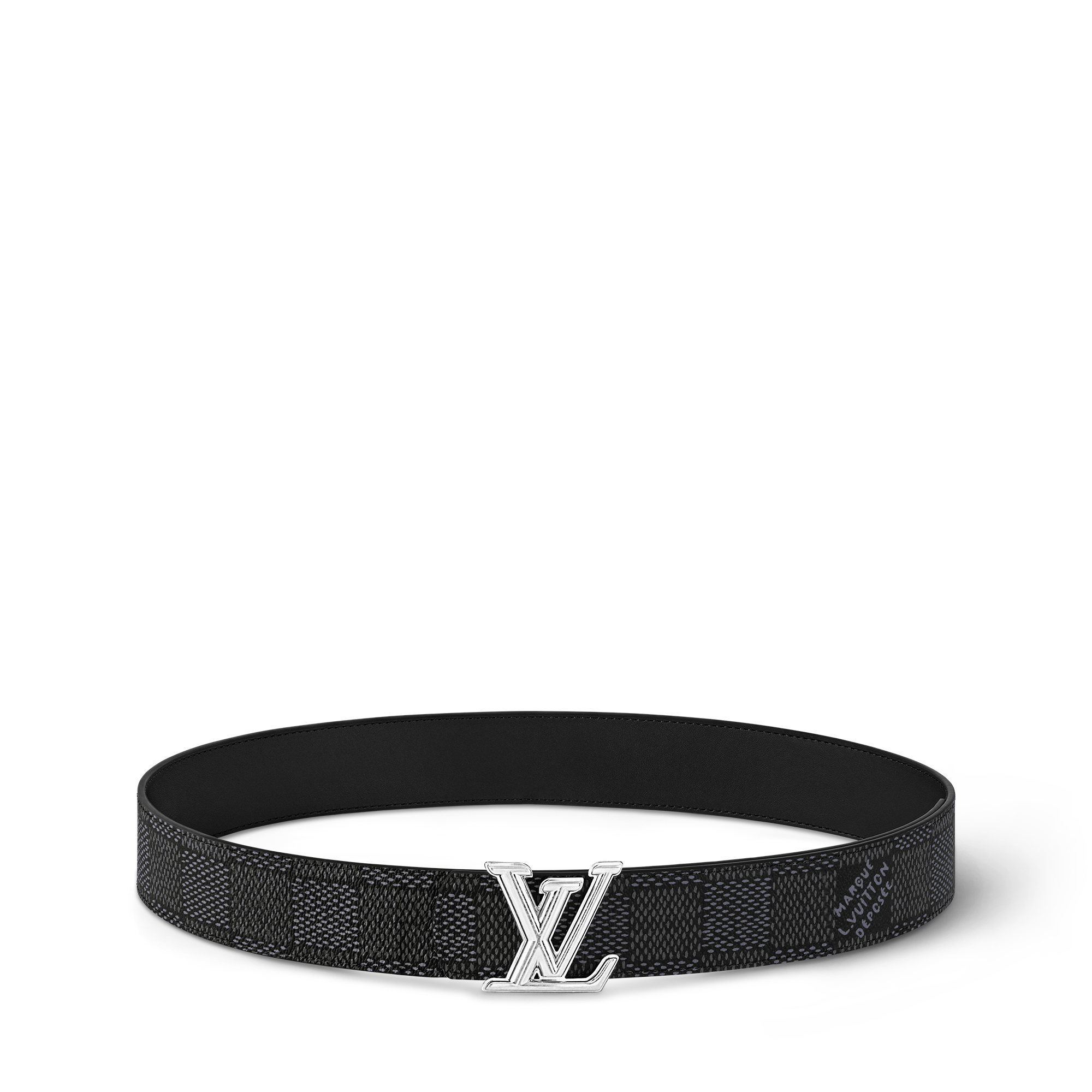 LV Dimension 40mm Reversible Belt Damier Graphite in Men