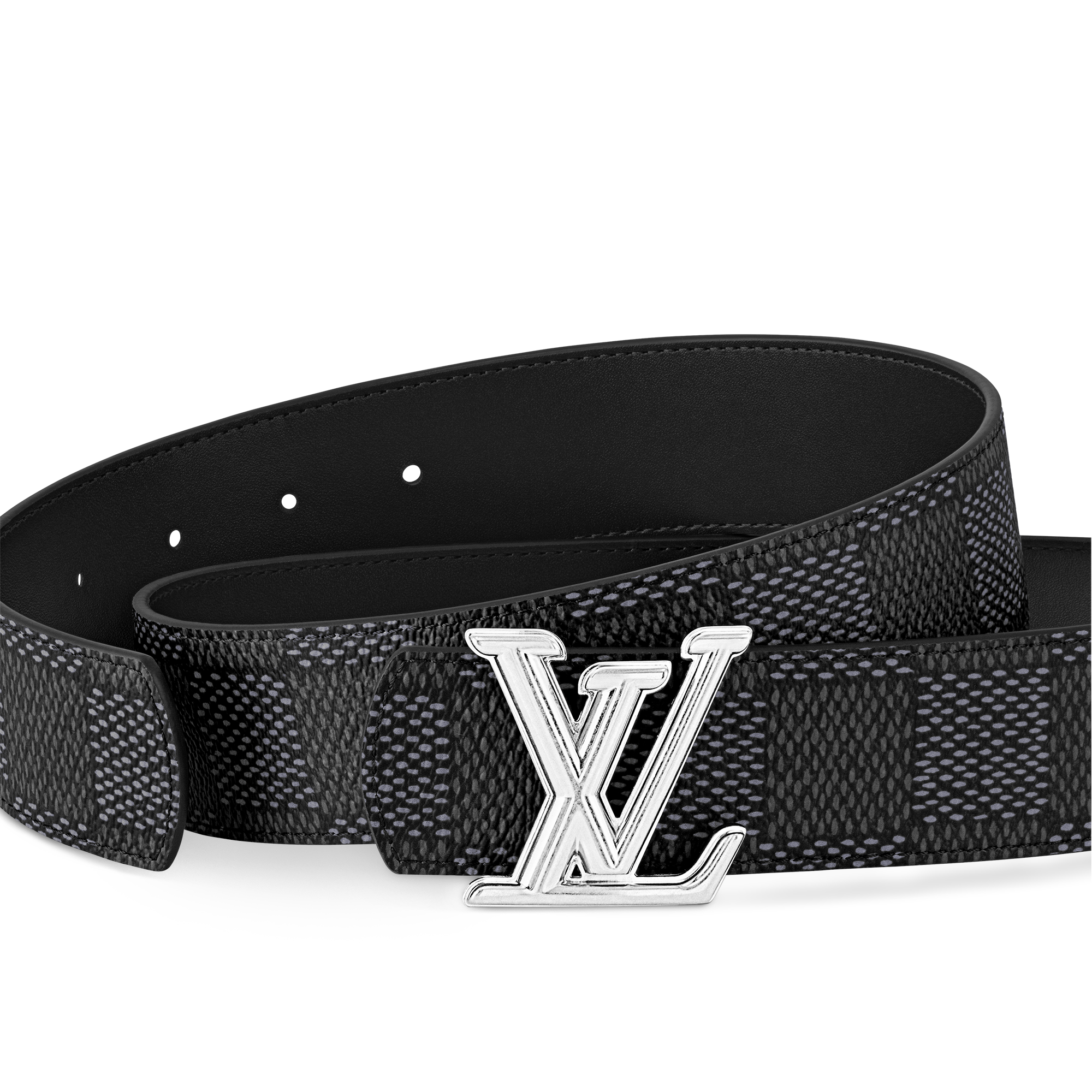 LV Dimension 40mm Reversible Belt Damier Graphite in Men