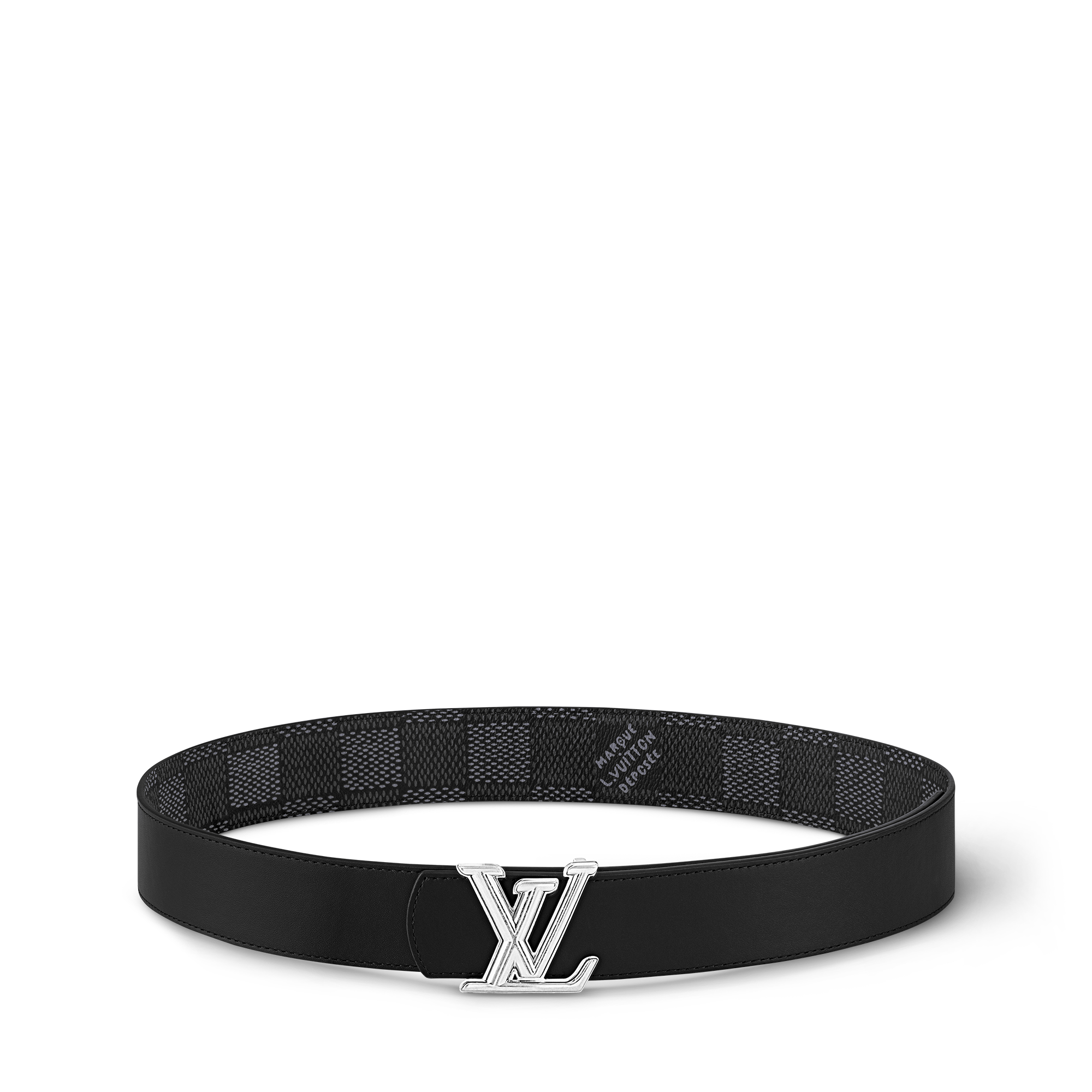 LV Dimension 40mm Reversible Belt Damier Graphite in Men