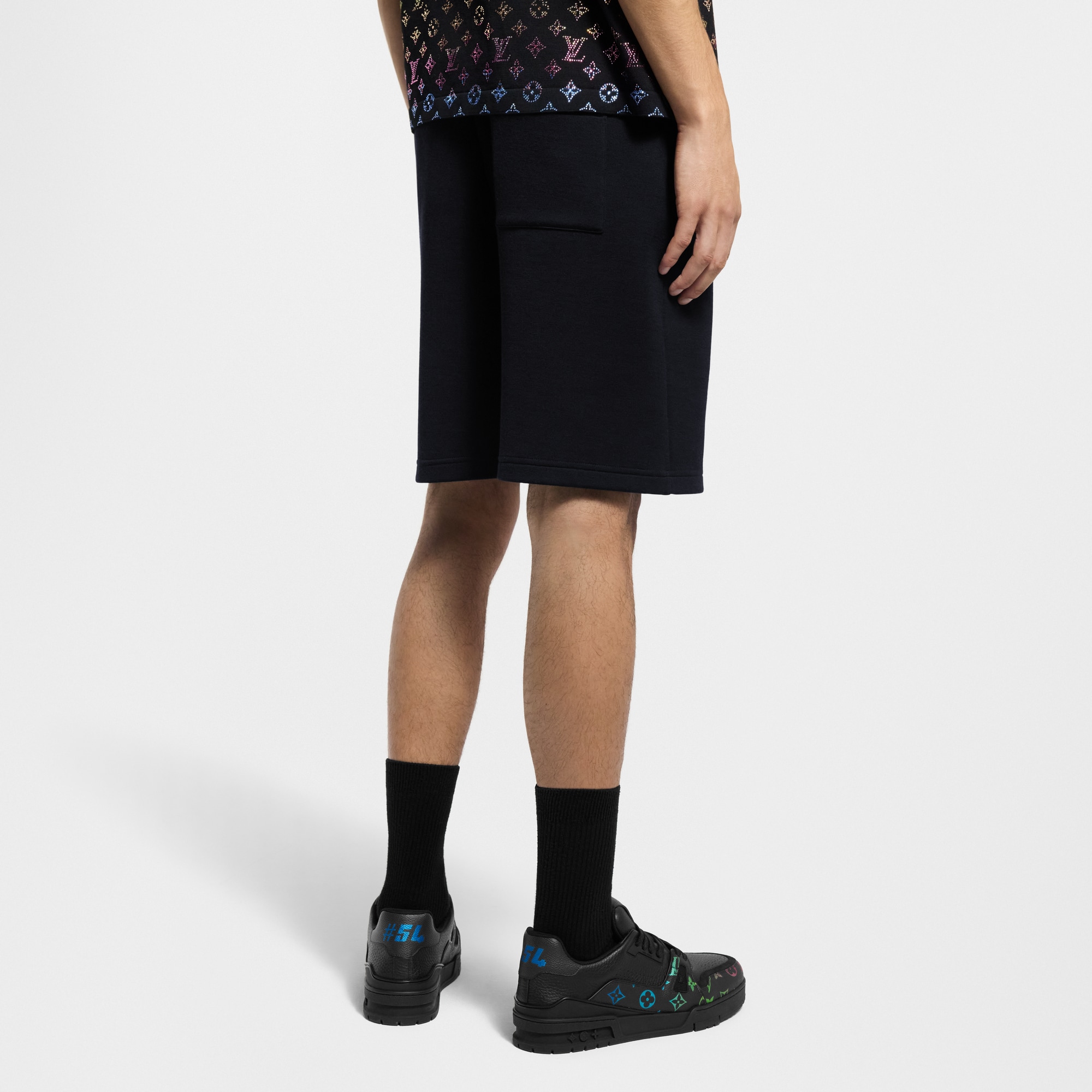 LV Embellished Jersey Shorts    in New