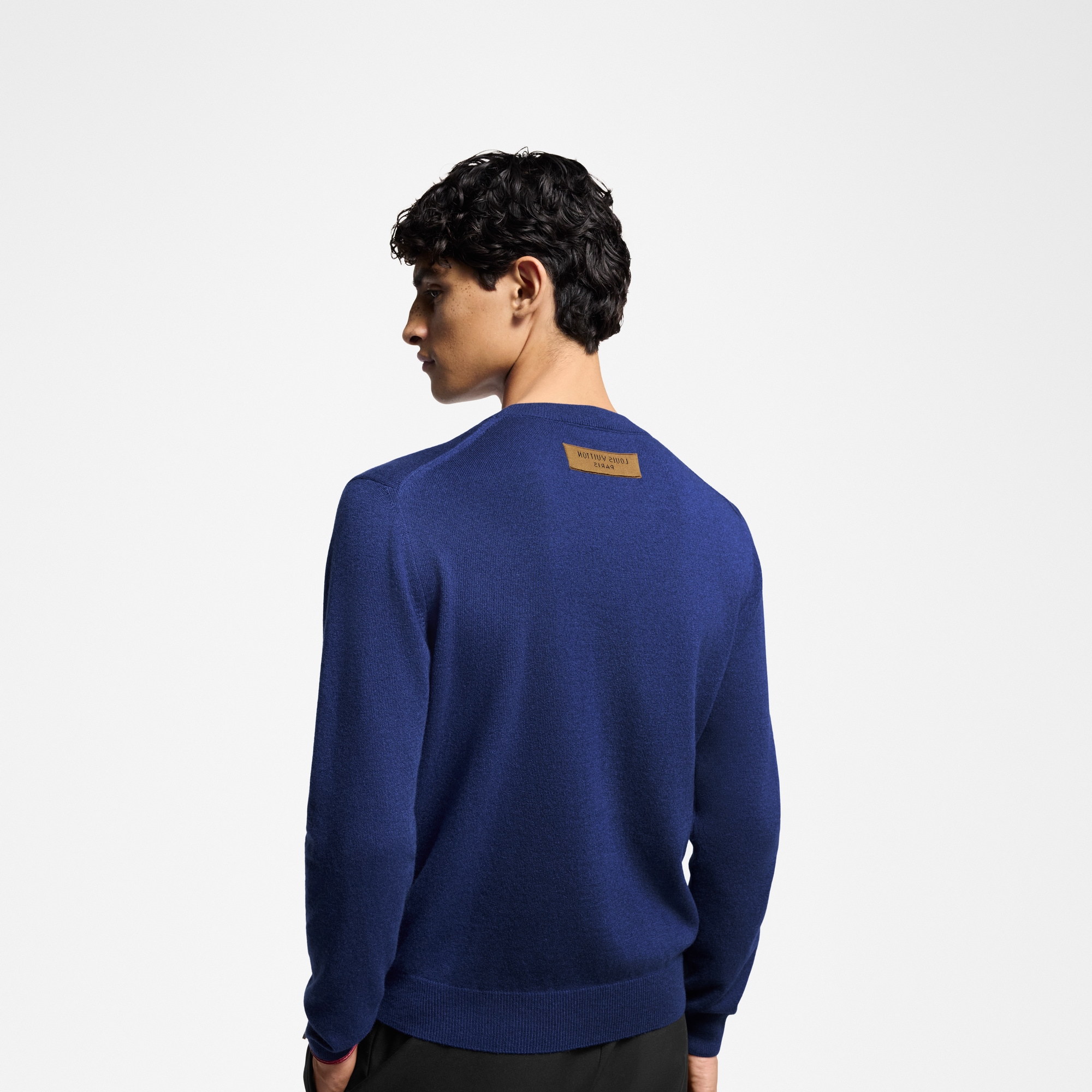 LV Embossed Cashmere Crewneck  in Men