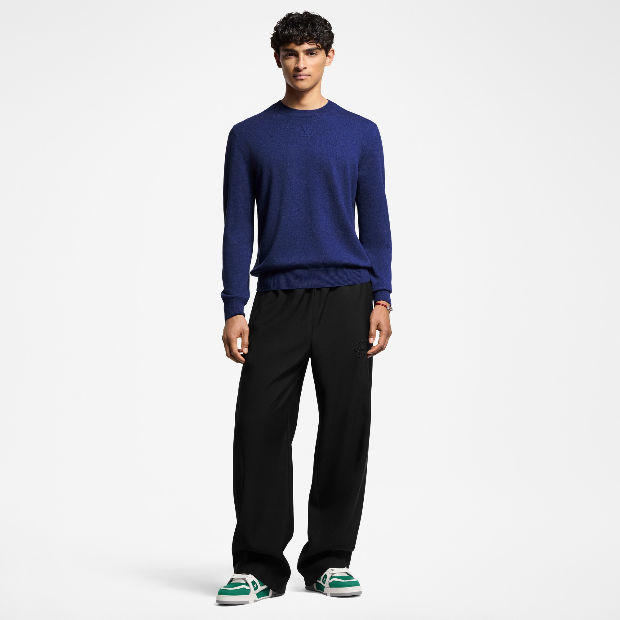 LV Embossed Cashmere Crewneck  in Men