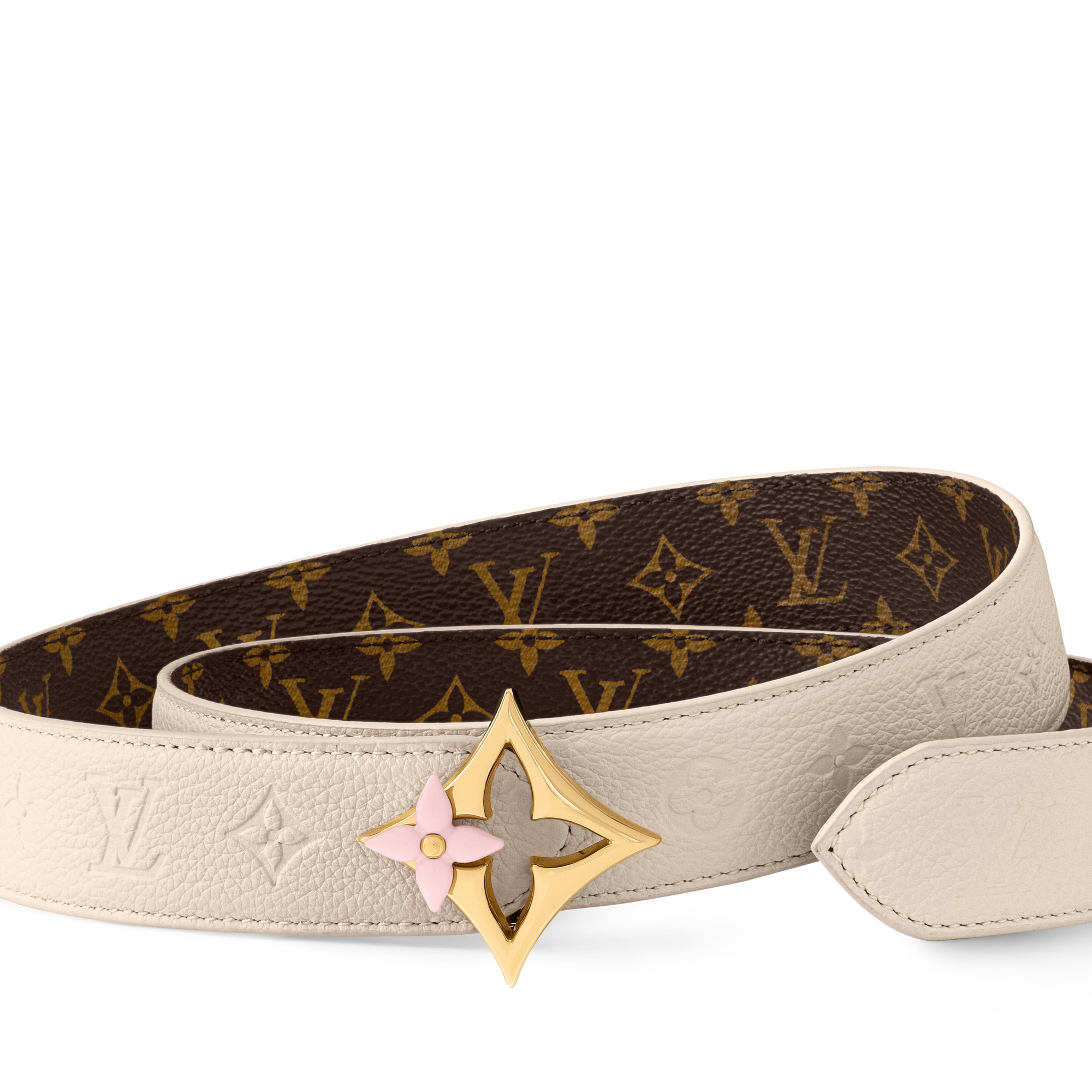LV Flowergram Enamel 30mm Reversible Belt  in Women