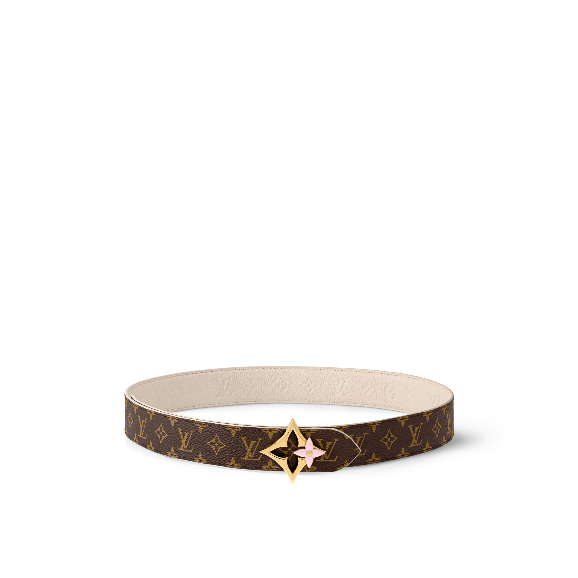 LV Flowergram Enamel 30mm Reversible Belt  in Women