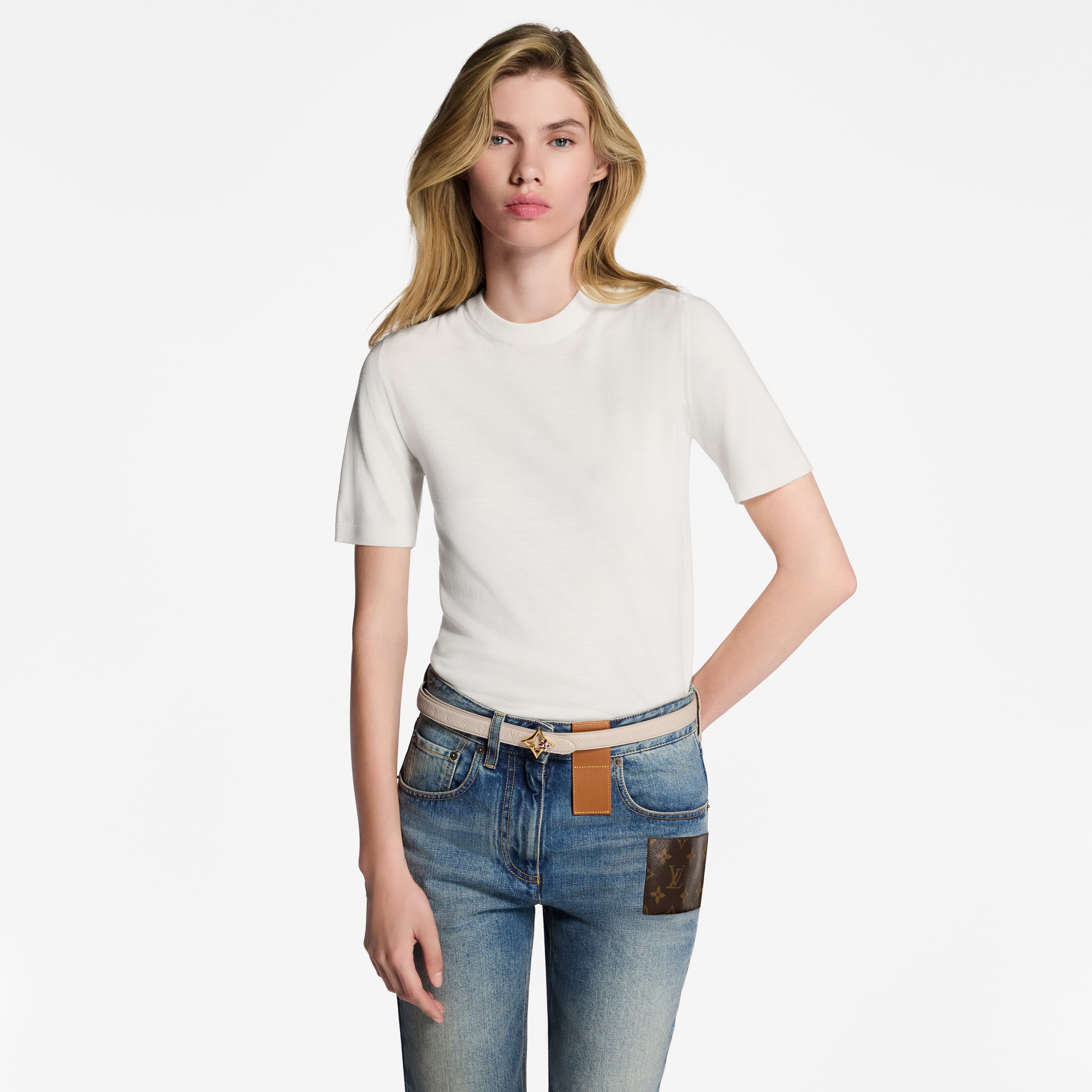 LV Flowergram Enamel 30mm Reversible Belt  in Women