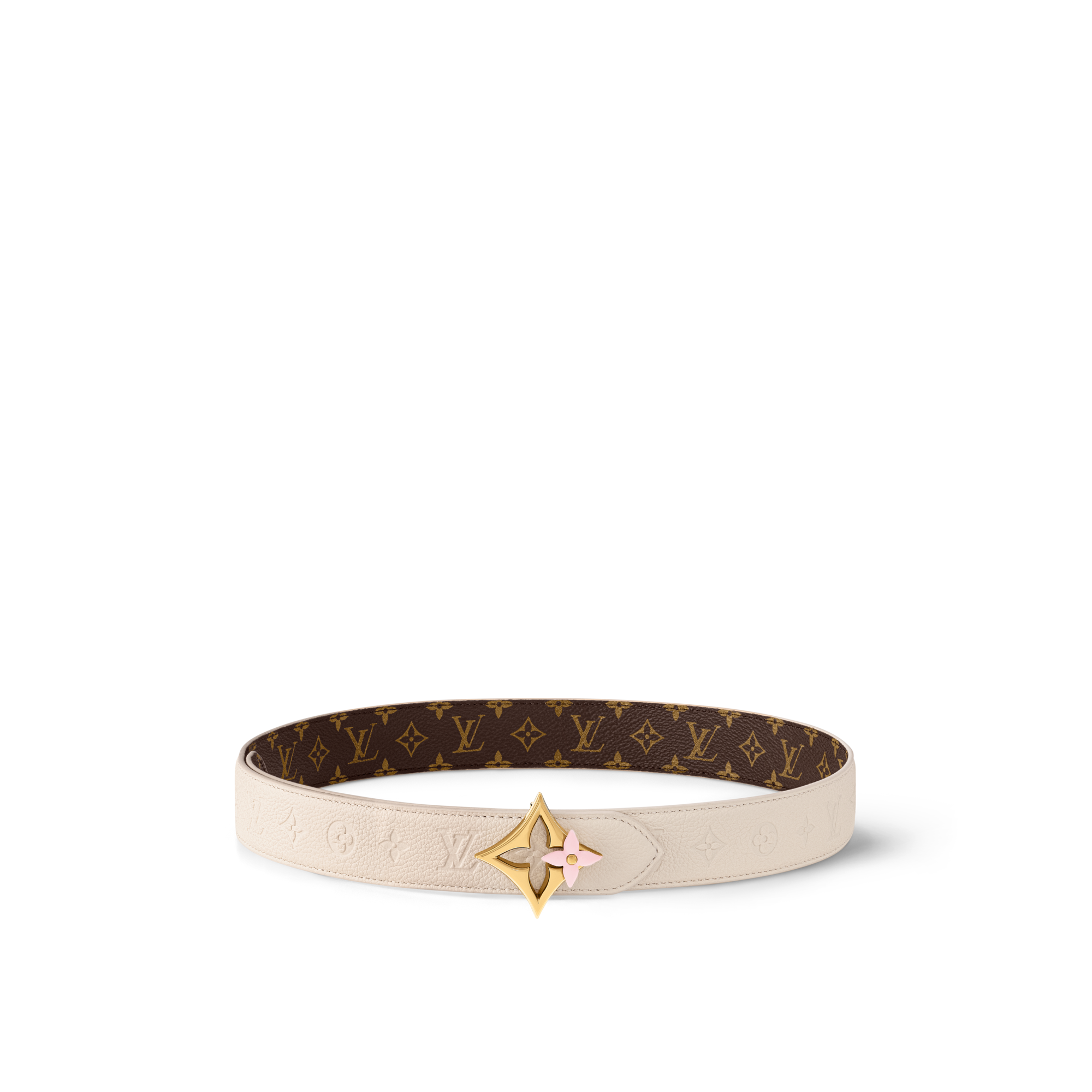 LV Flowergram Enamel 30mm Reversible Belt  in Women