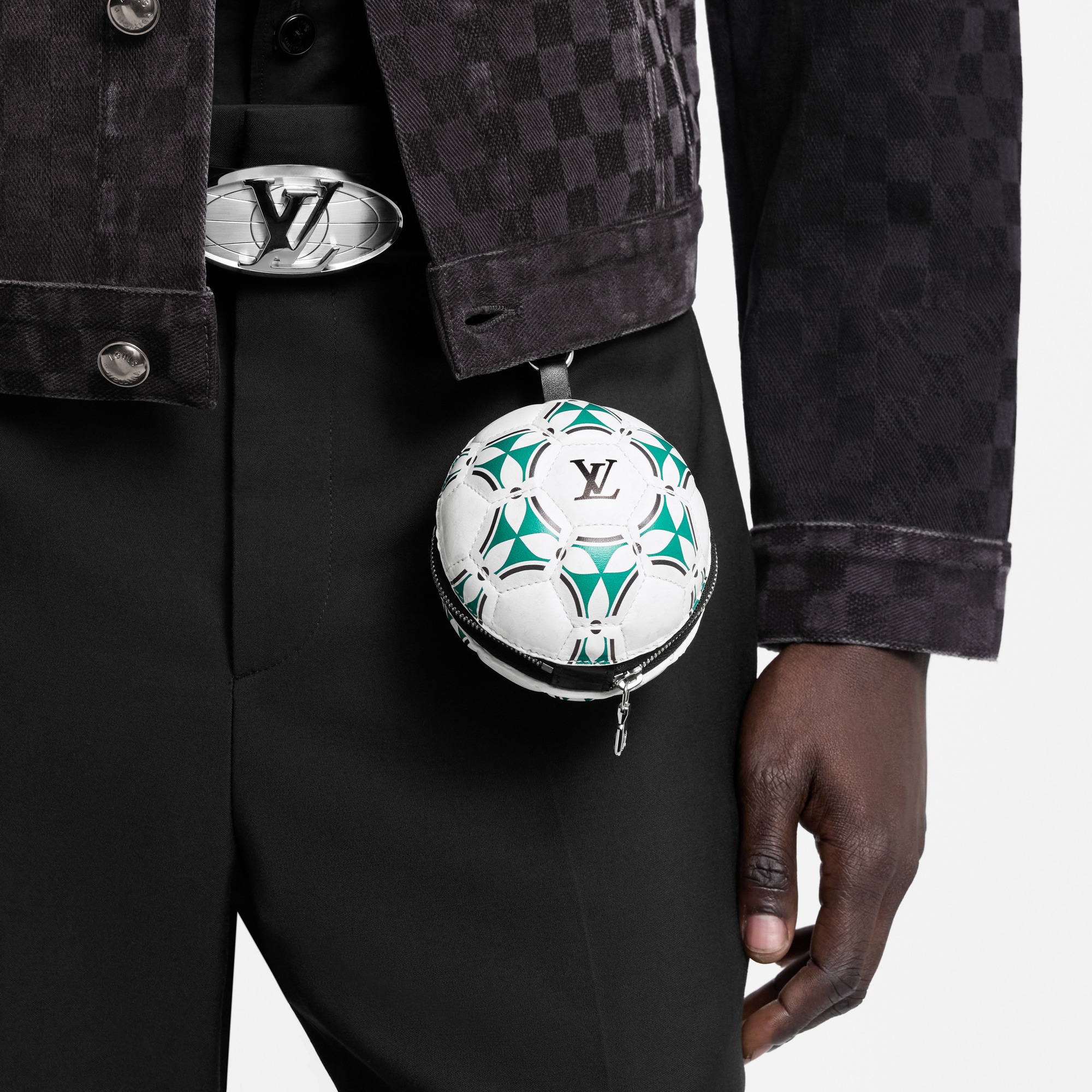 LV Football Pouch Bag Charm . in Men