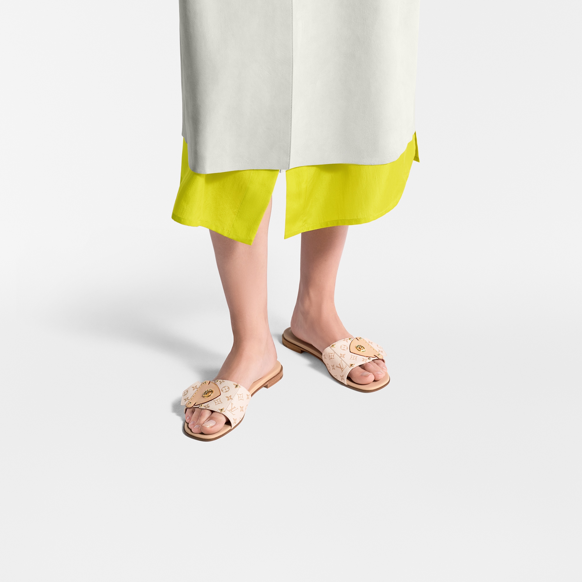 LV Frame Flat Mule  in Women