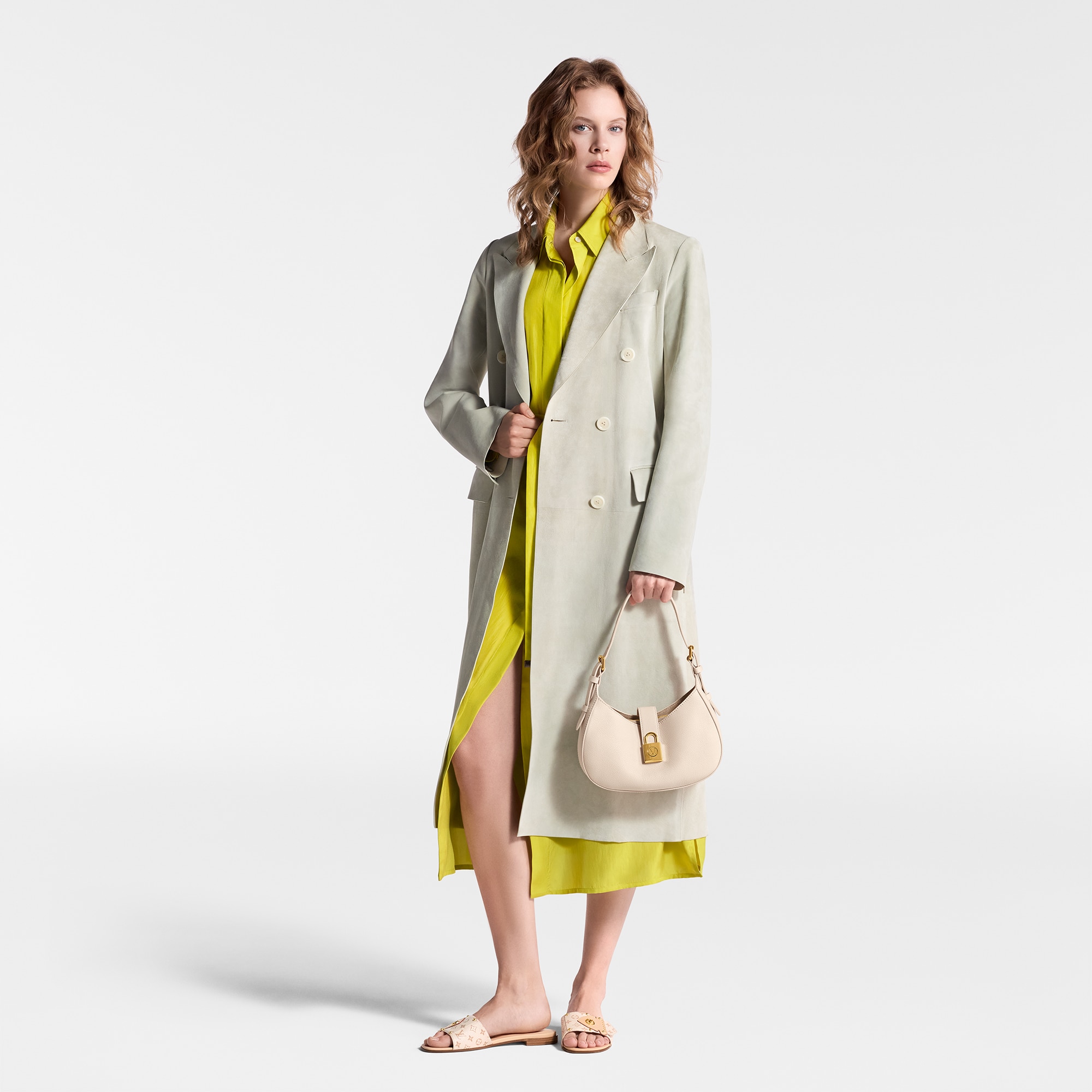 LV Frame Flat Mule  in Women