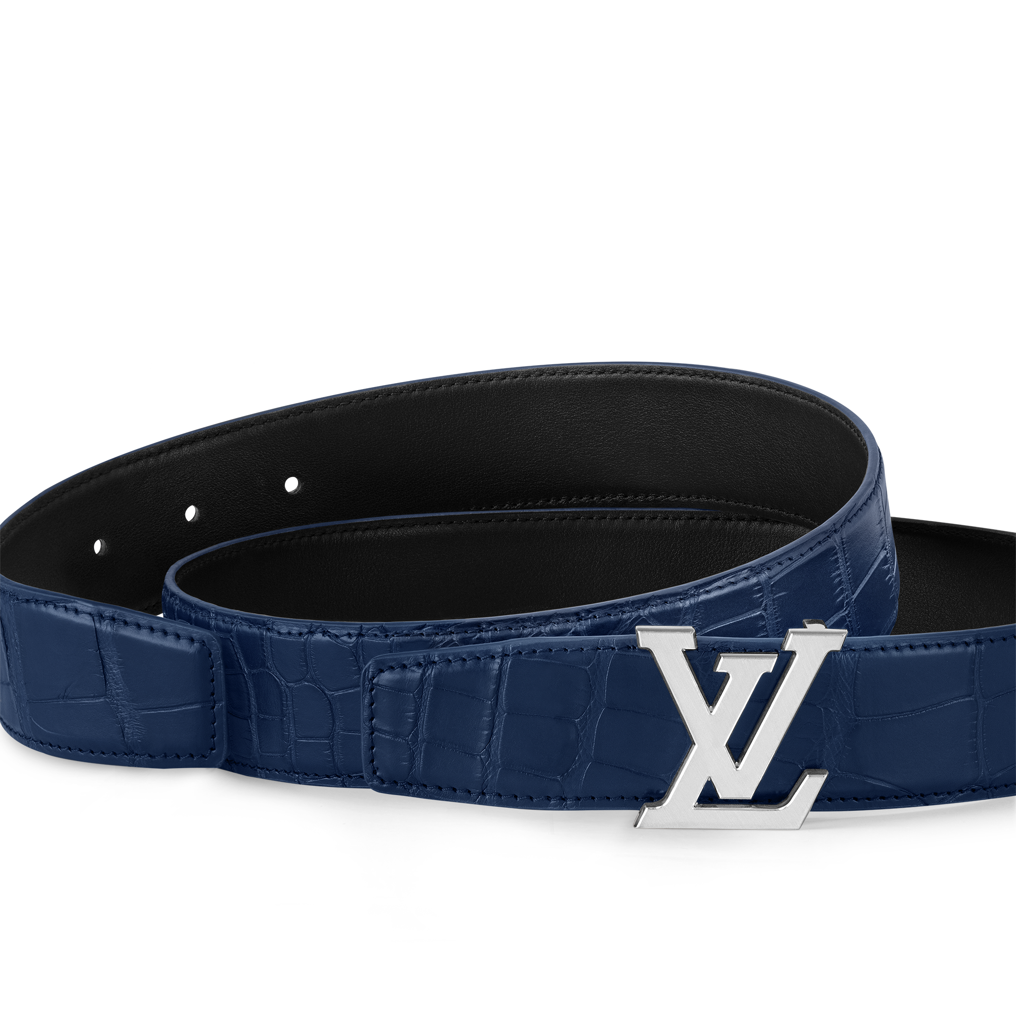 LV Heritage 35mm Reversible Belt Crocodilien Mat in Men
