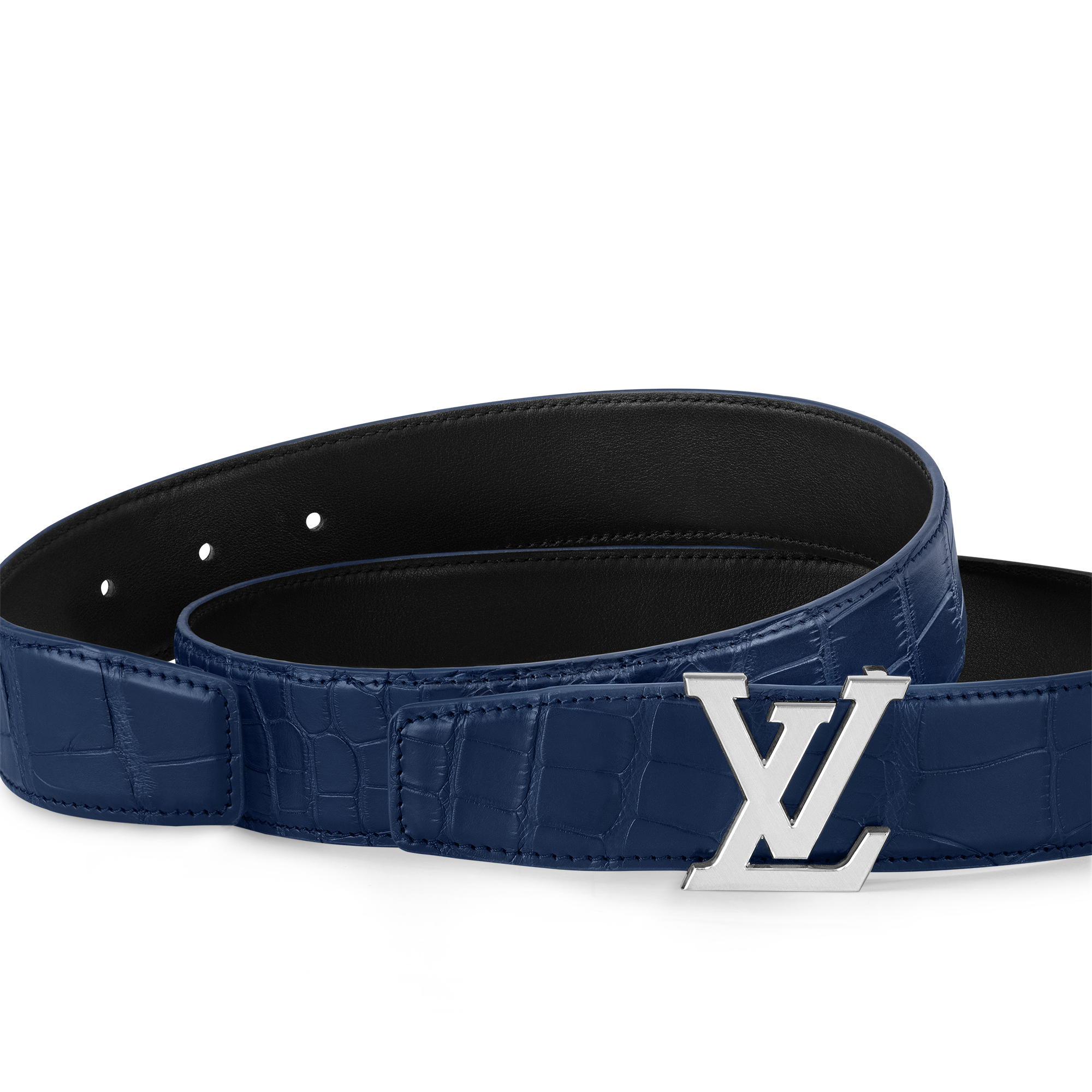 LV Heritage 35mm Reversible Belt Crocodilien Mat in Men