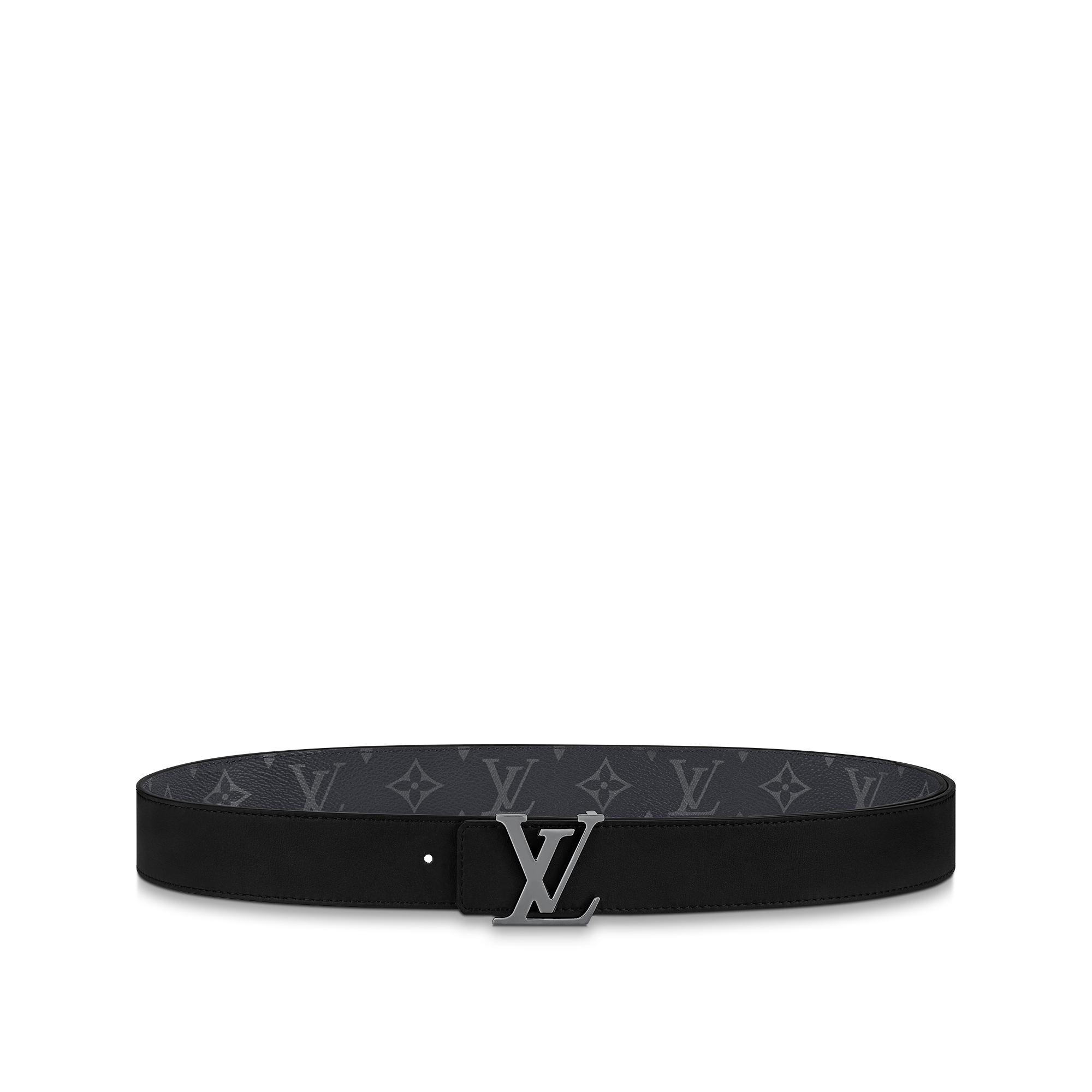 LV Initiales 35mm Reversible Belt Monogram Eclipse in Men