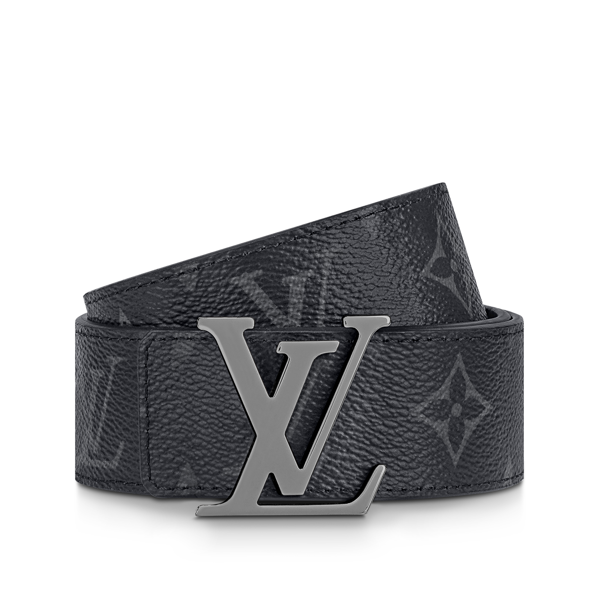 LV Initiales 35mm Reversible Belt Monogram Eclipse in Men