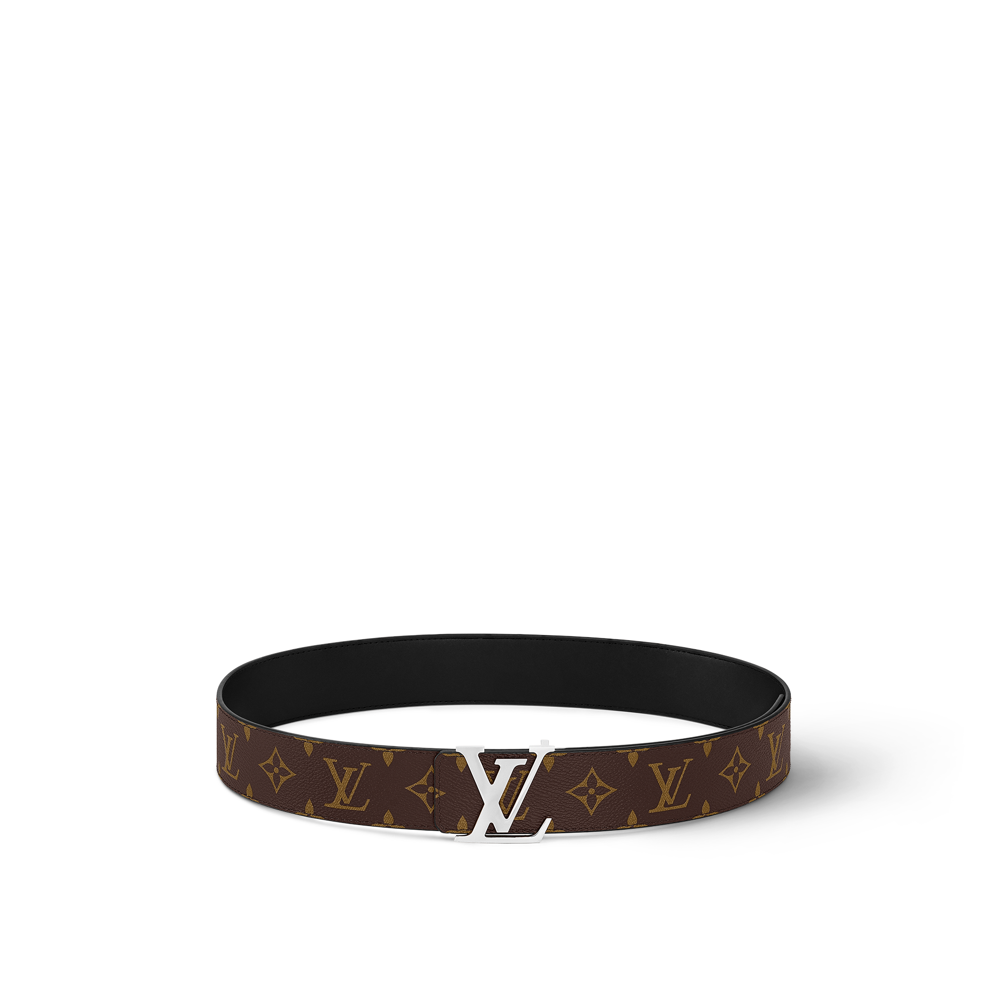 LV Initiales 40MM Reversible Monogram Macassar in Men