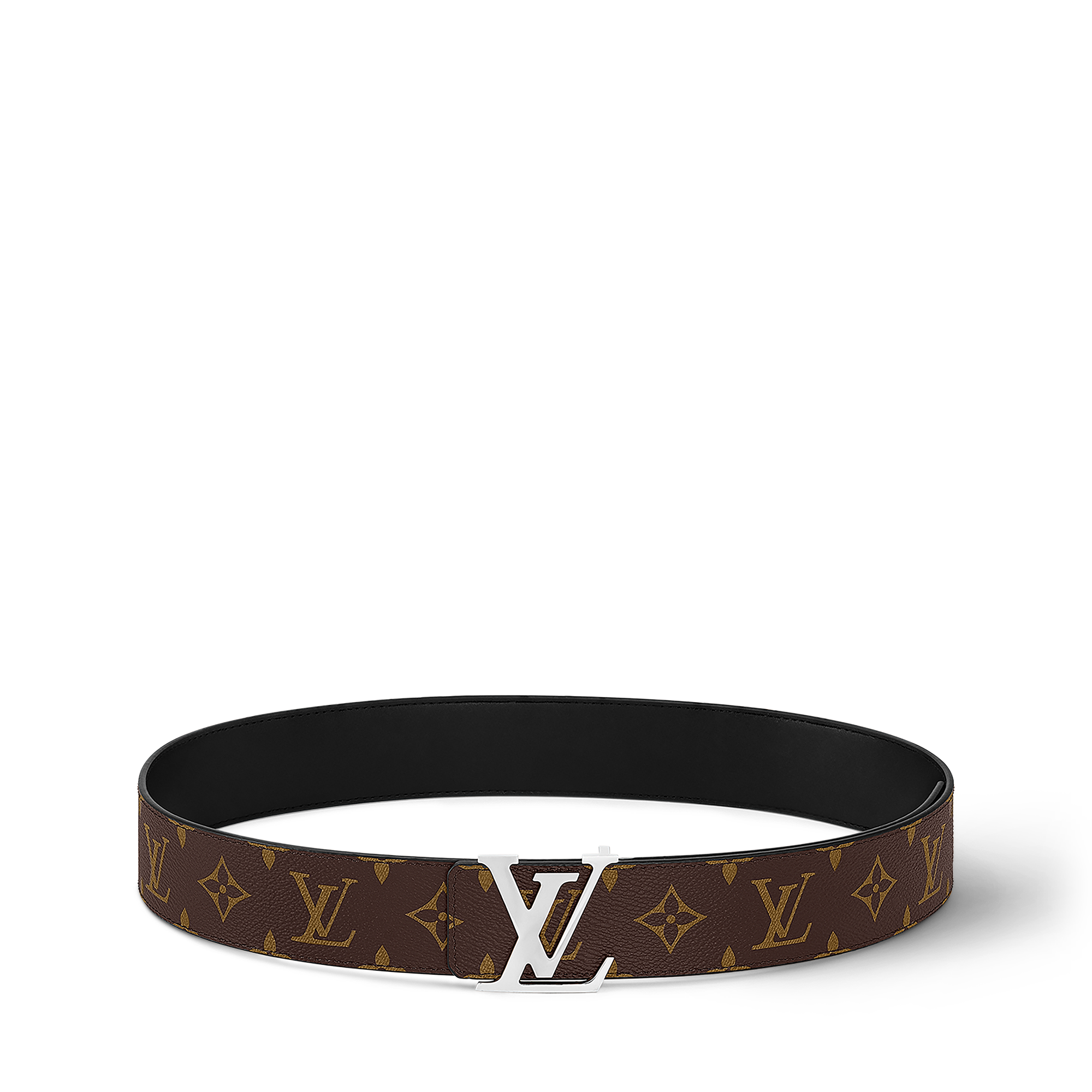 LV Initiales 40MM Reversible Monogram Macassar in Men