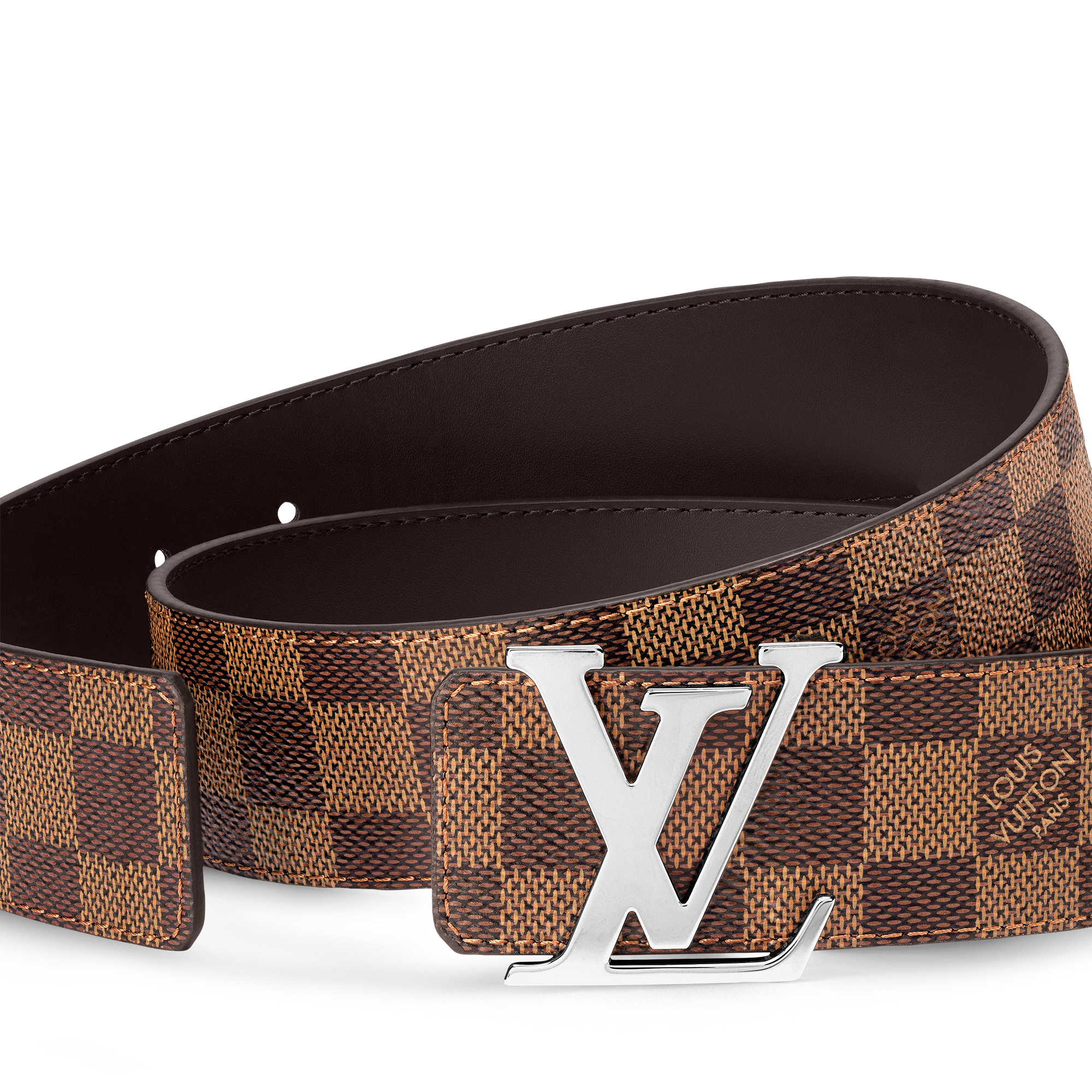 LV Initiales 40mm Reversible Belt Damier Ebene in Men