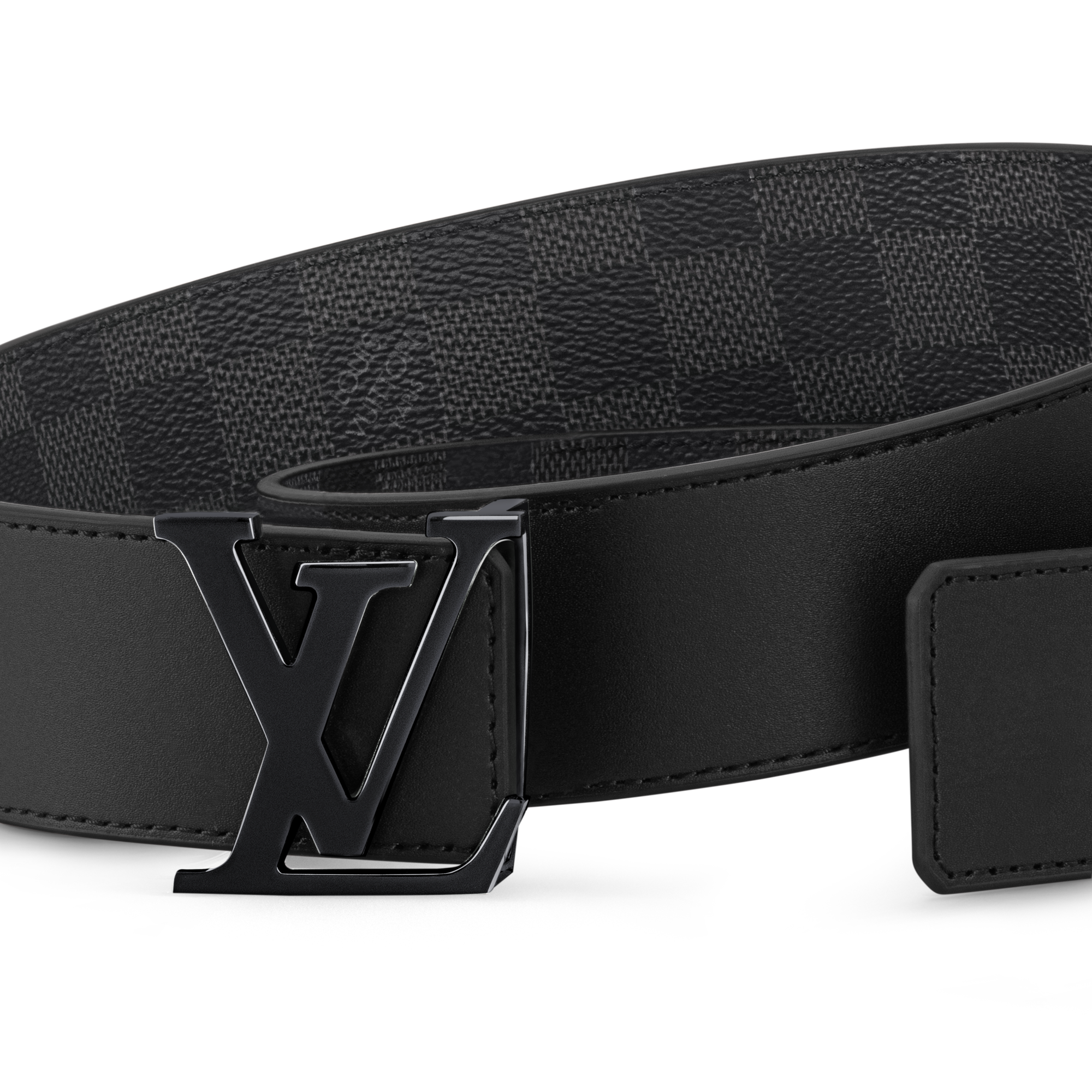 LV Initiales 40mm Reversible Belt Damier Ebene in Men