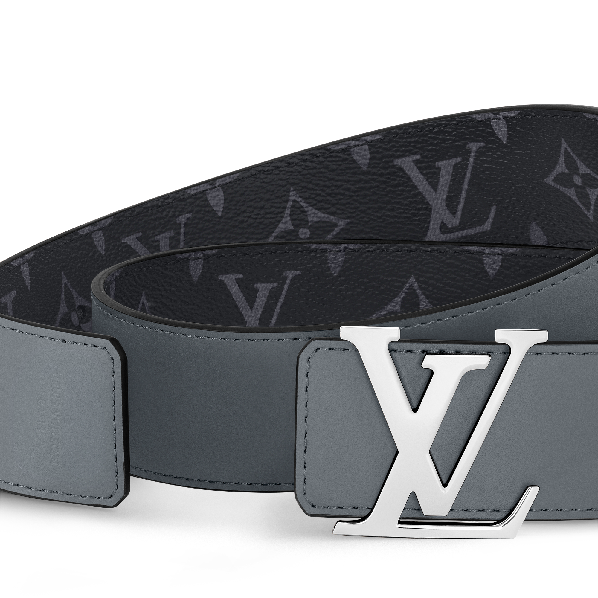 LV Initiales 40mm Reversible Belt Monogram Eclipse in Men