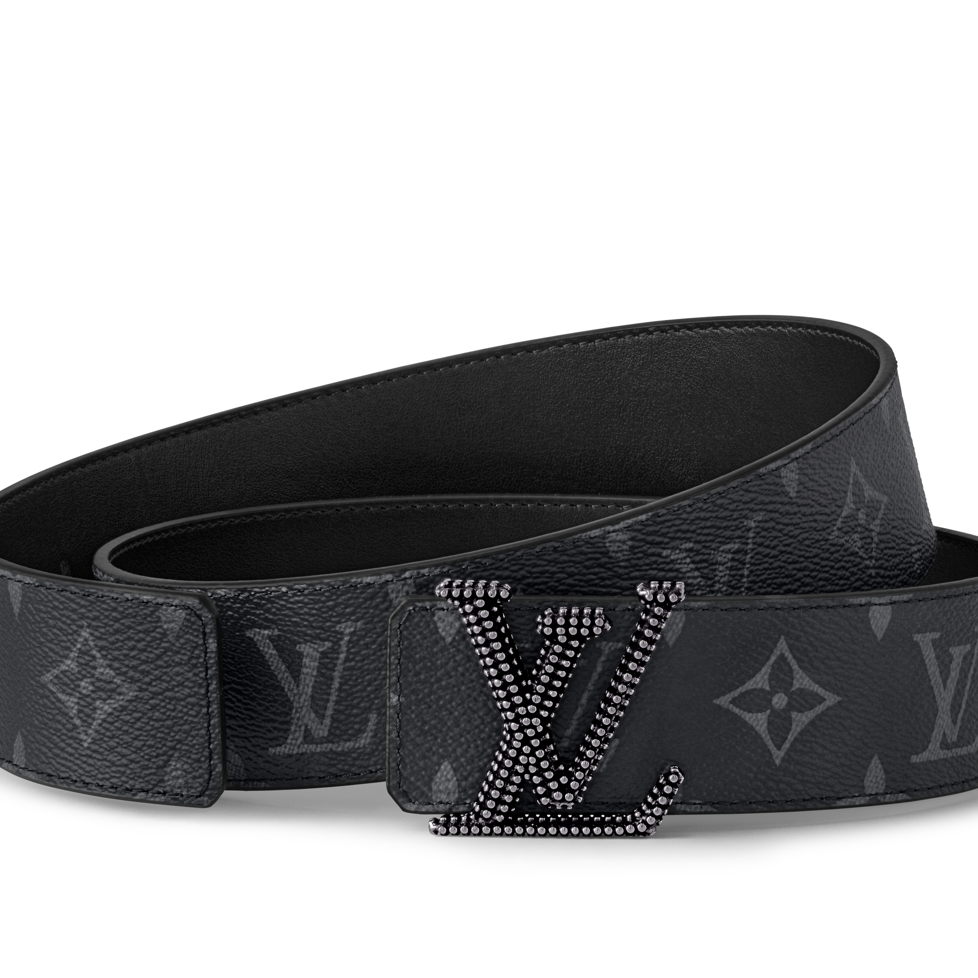 LV Initiales Studs 40mm Reversible Belt Monogram Eclipse in Men