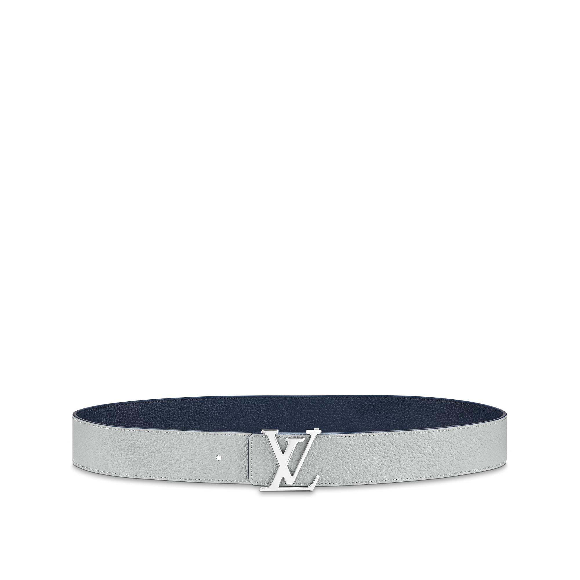 LV Initiales Taurillon 40mm Reversible Belt Taurillon in Men
