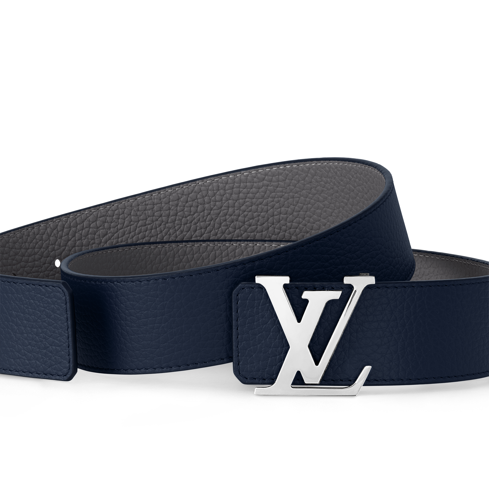 LV Initiales Taurillon 40mm Reversible Belt Taurillon in Men