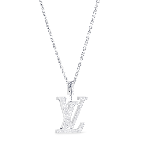 LV Large Pendant, White Gold And Diamonds in Jewellery's Categories Necklaces and Pendants collections by Louis Vuitton (Product zoom)