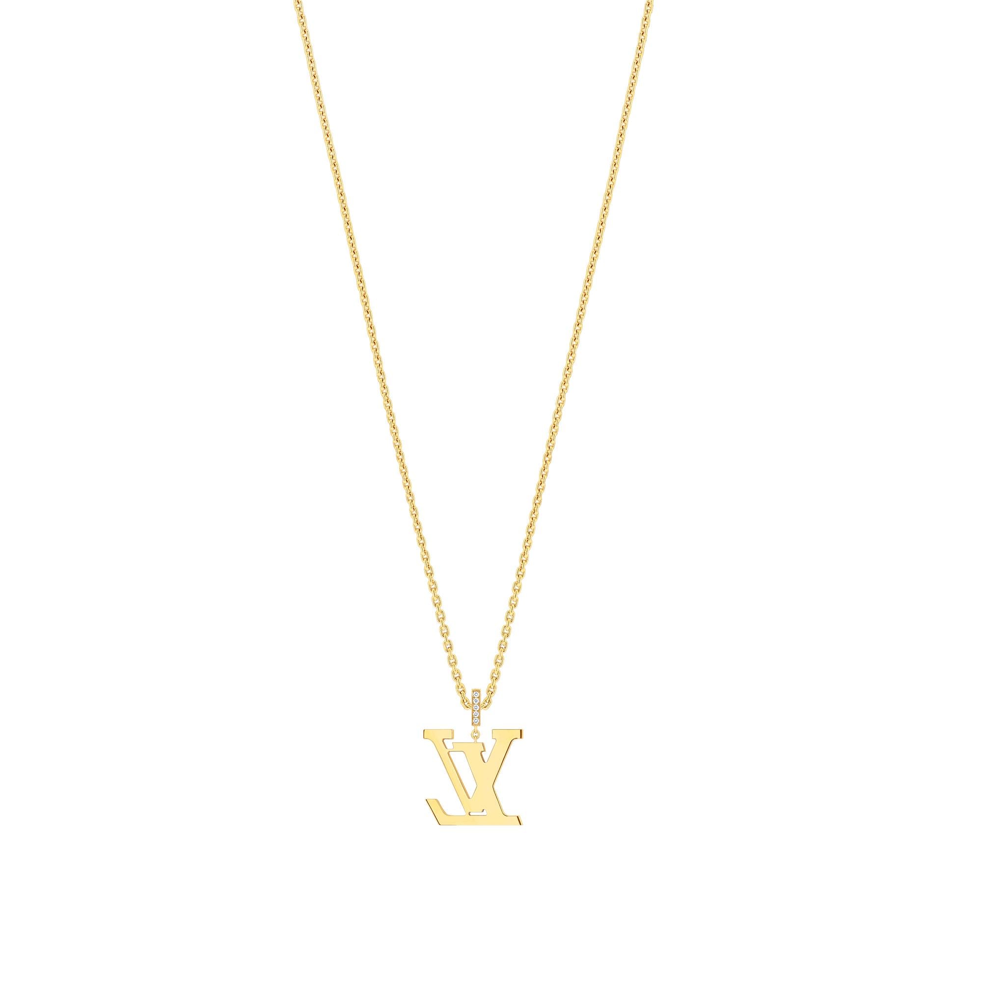 LV Large Pendant, Yellow Gold And Diamonds  in Jewellery