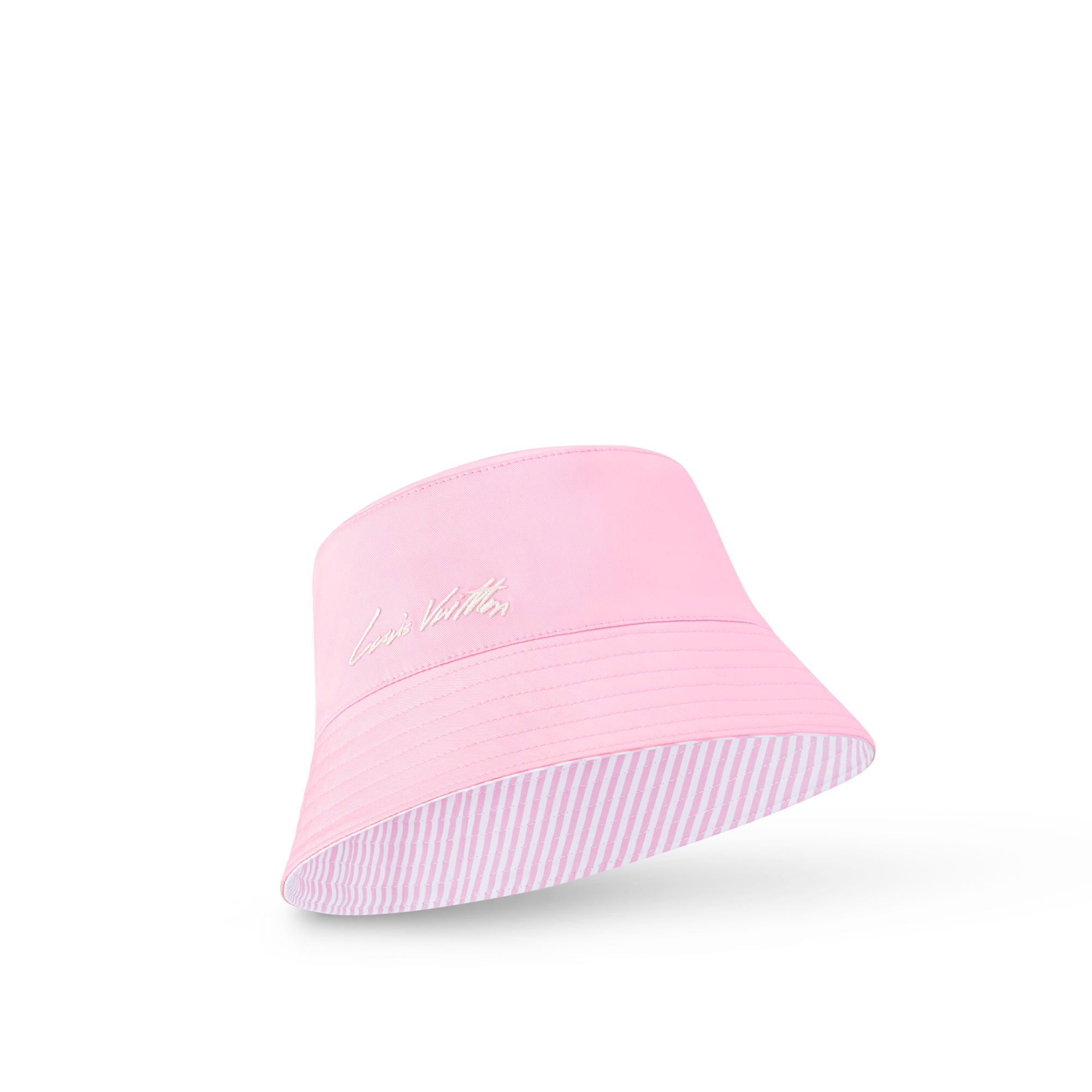 LV League Striped Bucket Hat . in Women