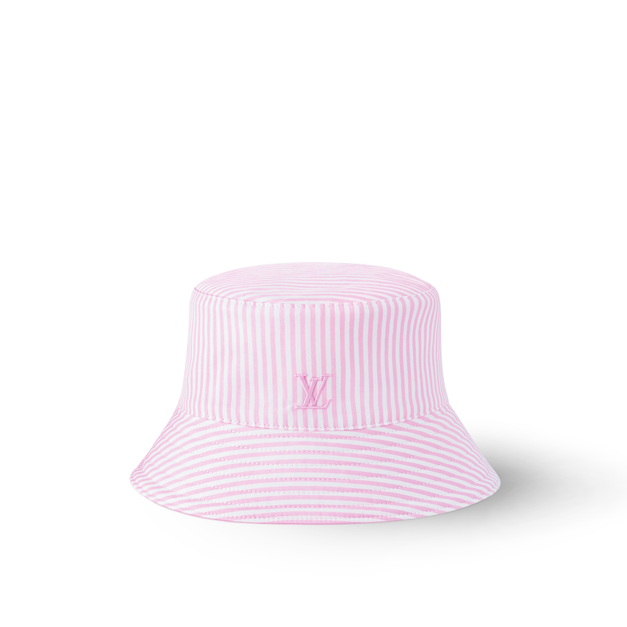 LV League Striped Bucket Hat . in Women