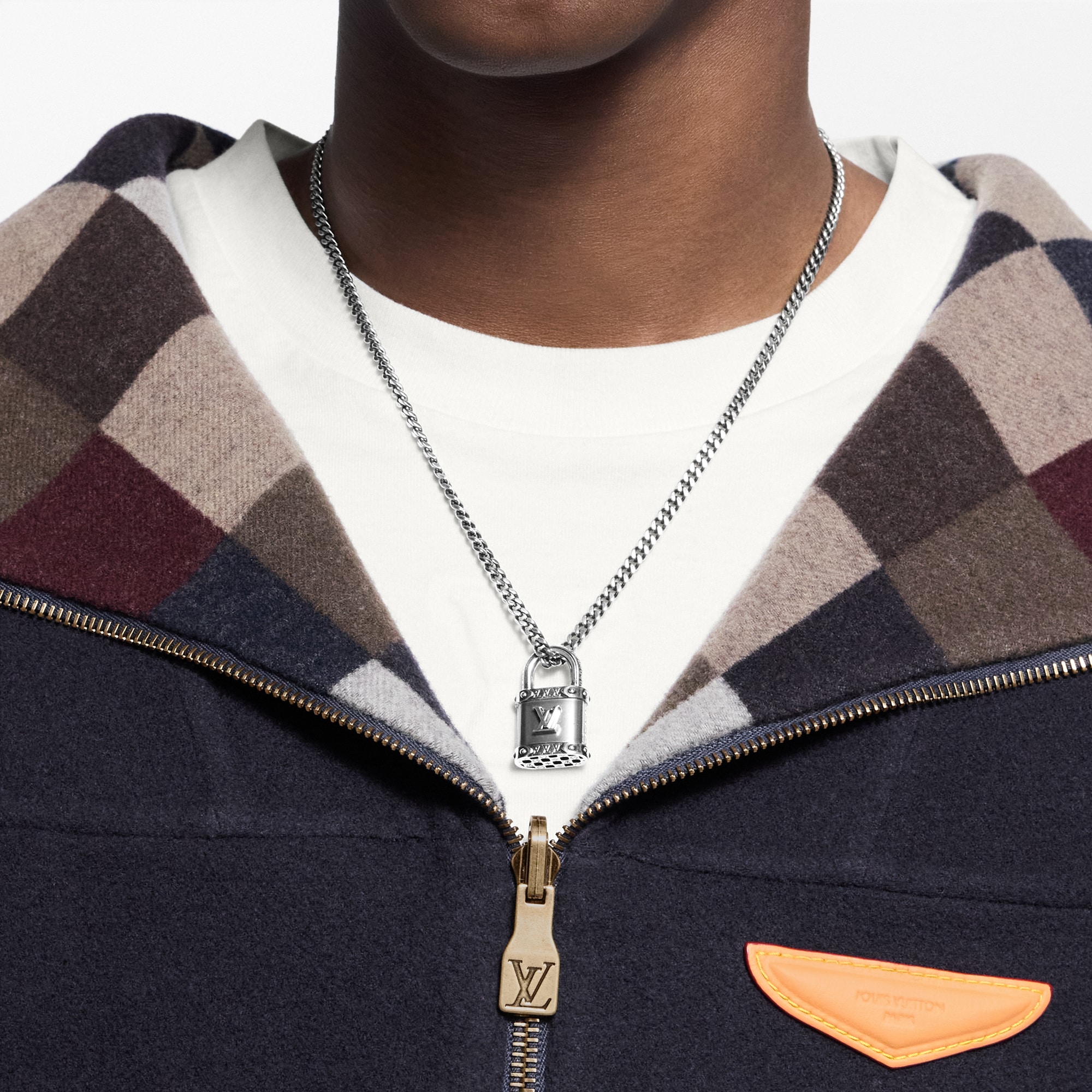 LV Lock Necklace . in Men