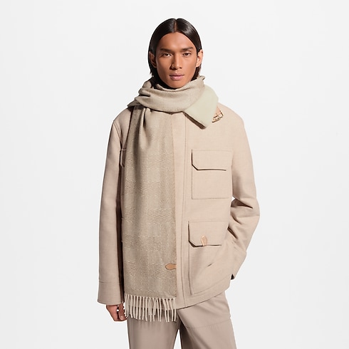 LV Malletier Scarf worn view