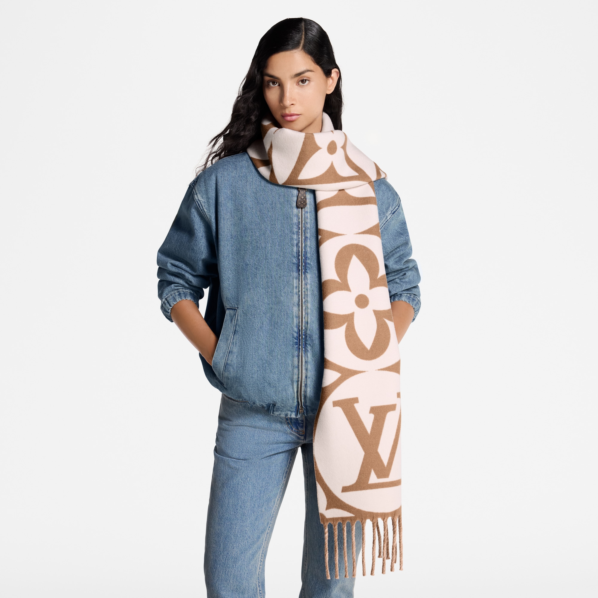 LV Medallion Scarf . in Women