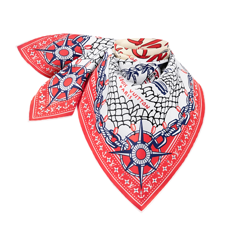 LV Ocean Treasure Map Square 70 . in Women's Accessories Silk Squares and Bandeaus collections by Louis Vuitton (Product zoom)