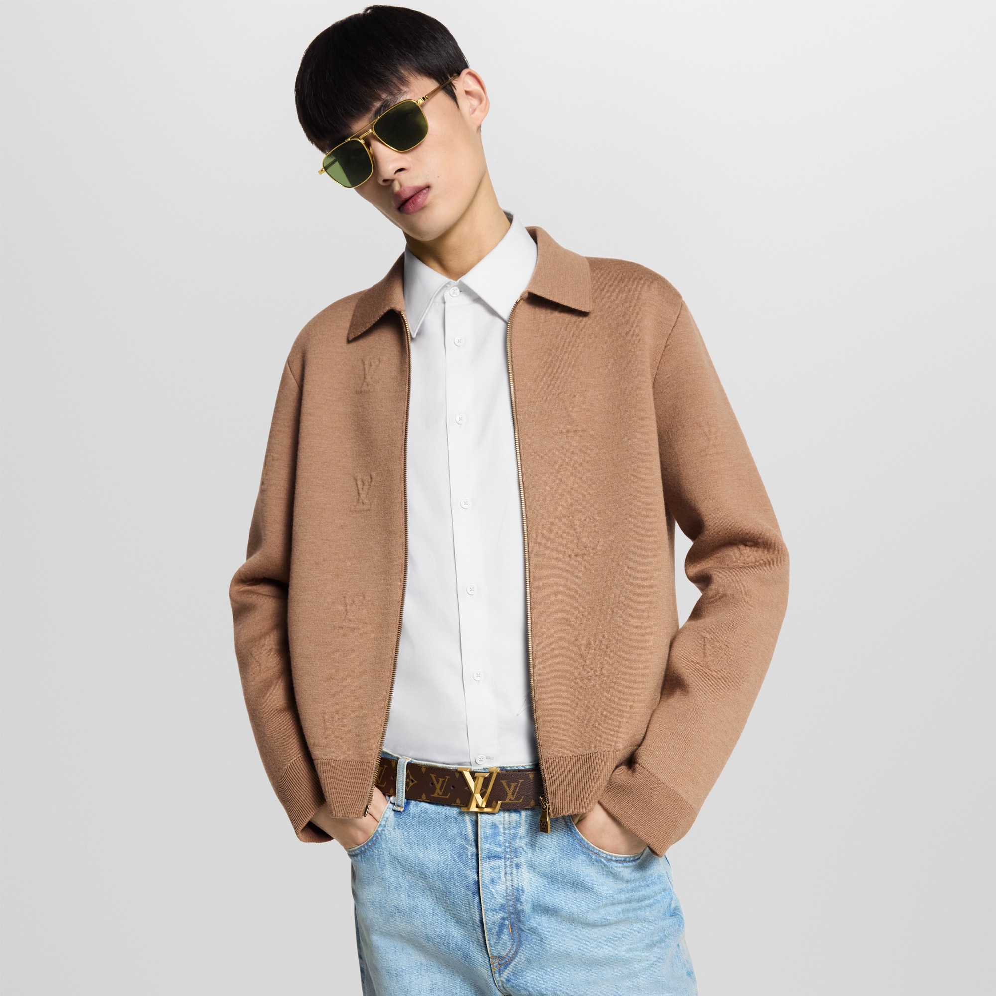 LV Pyramide 40mm Belt Monogram in Men