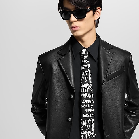 LV Scribble Tie . in Men's Accessories Ties and Pocket Squares collections by Louis Vuitton (Product zoom)