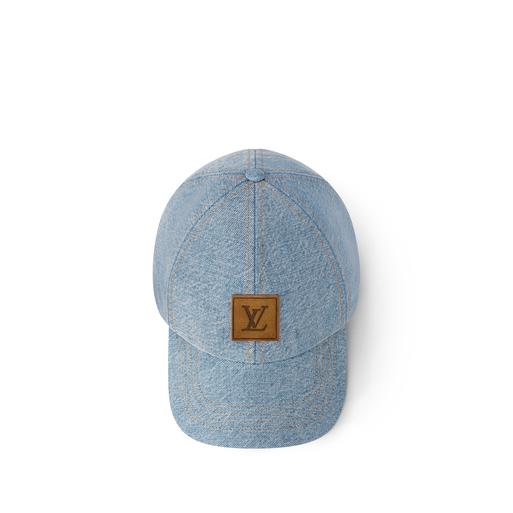 LV Staples Denim Cap . in Men